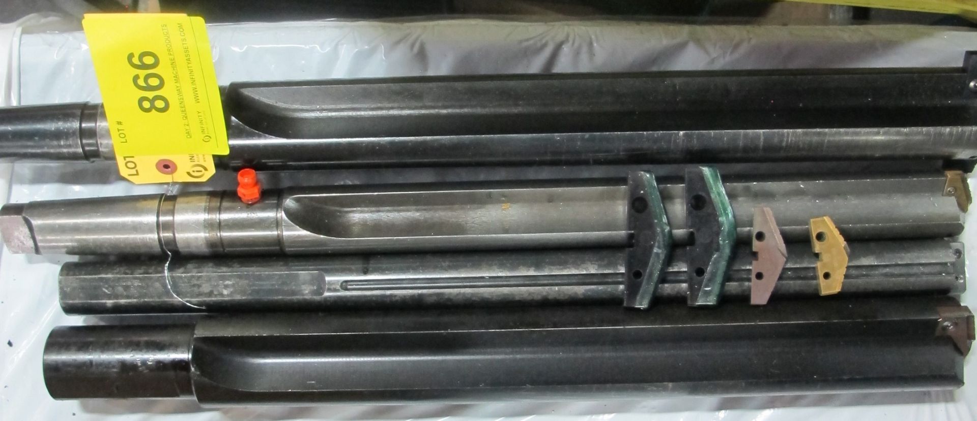 LOT OF (4) BORING BARS W/ CUTTING ATTACHMENTS - Image 2 of 2
