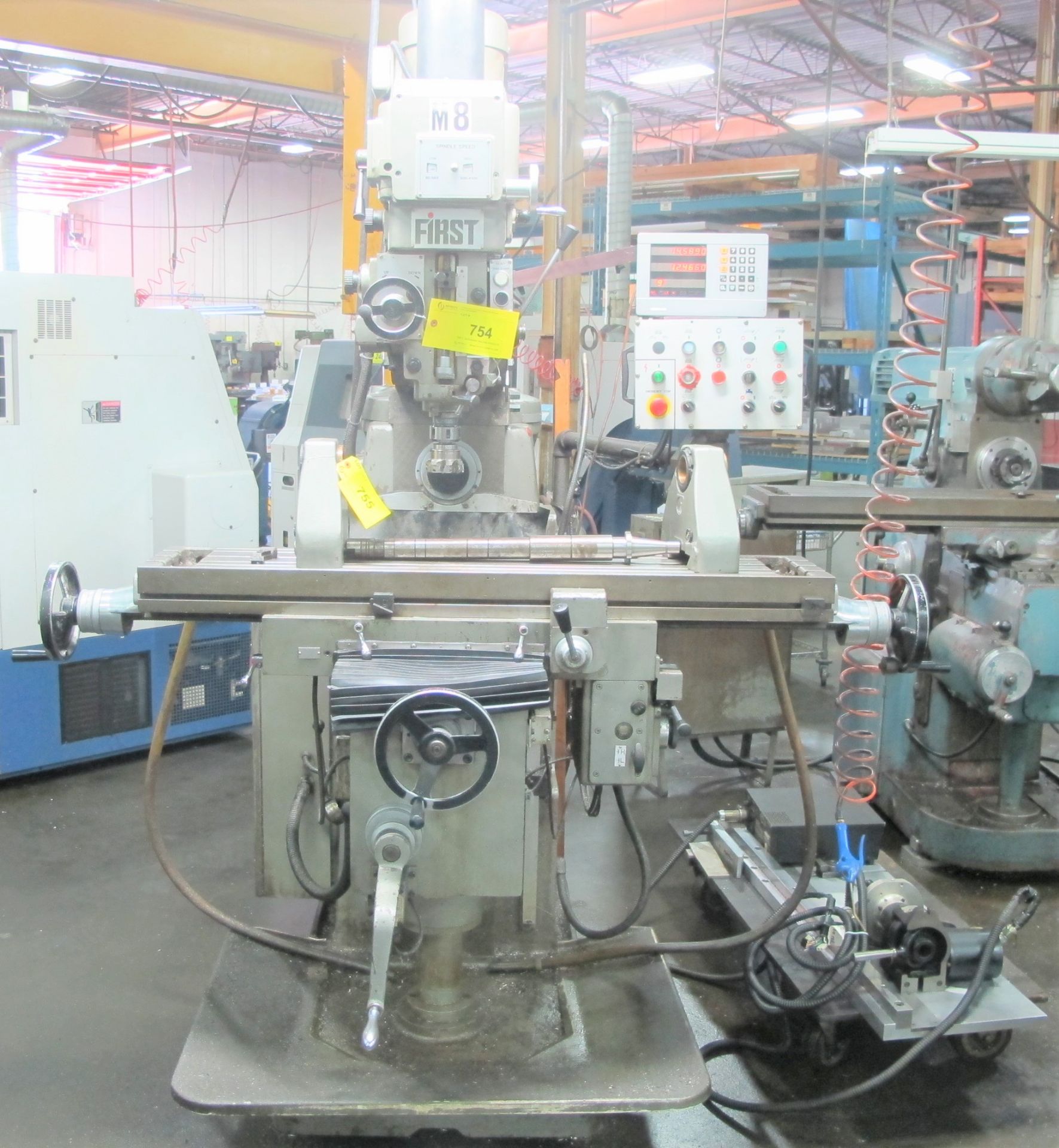 FIRST LC-20VHS UNIVERSAL MILLING MACHINE, S/N 8501491, HEIDENHAIN 3-AXIS DRO, 4HP, 60 TO 4,500 - Image 2 of 10