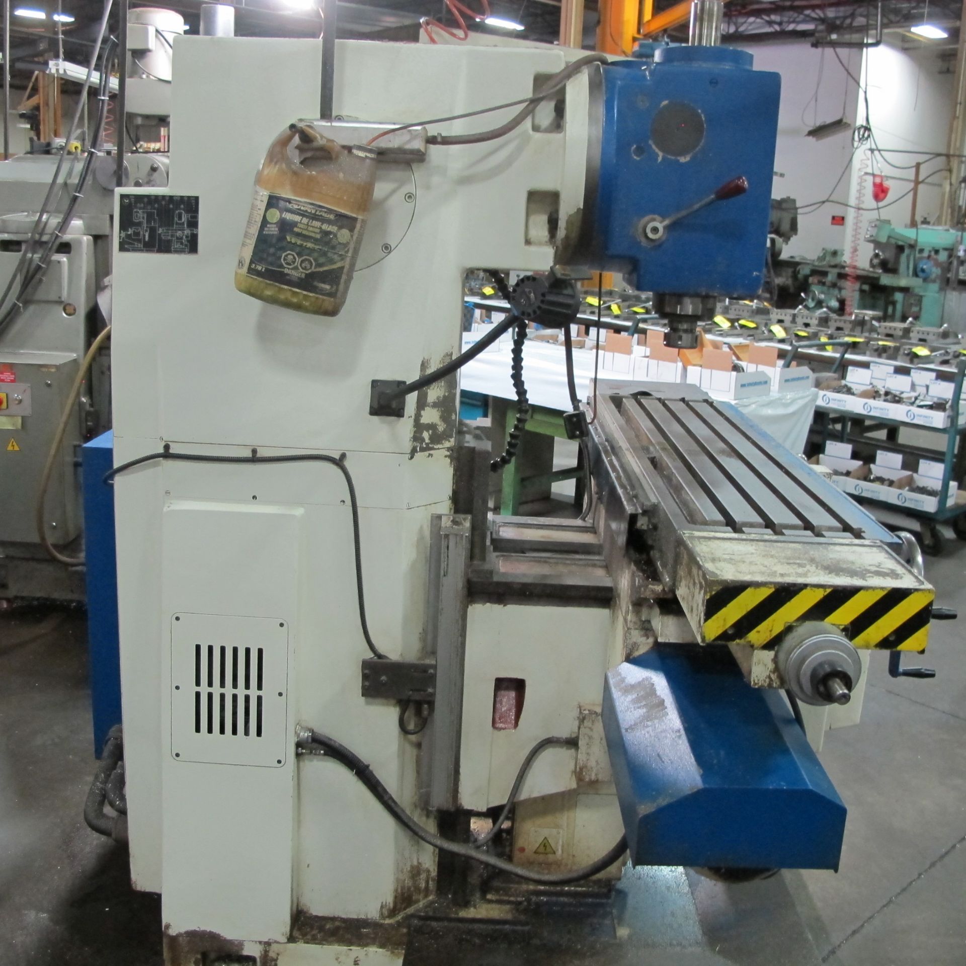 2002 TOS FBV32 UNIVERSAL MILLING MACHINE, S/N 323001023, TRAVELS: X-23", Y-9", Z-18", ELECTRICAL - Image 6 of 6