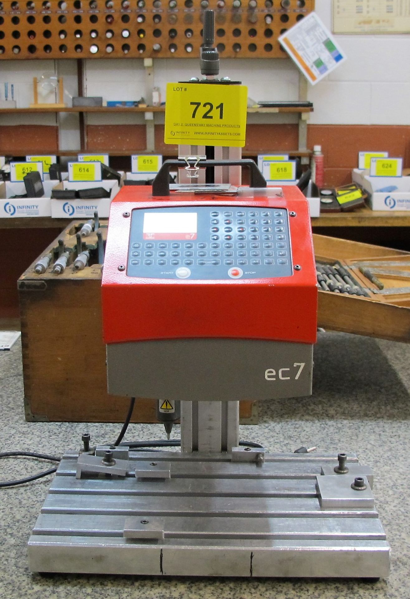 SIC E7 DOT PEEN BENCH TOP MARKING SYSTEM, S/N 01215