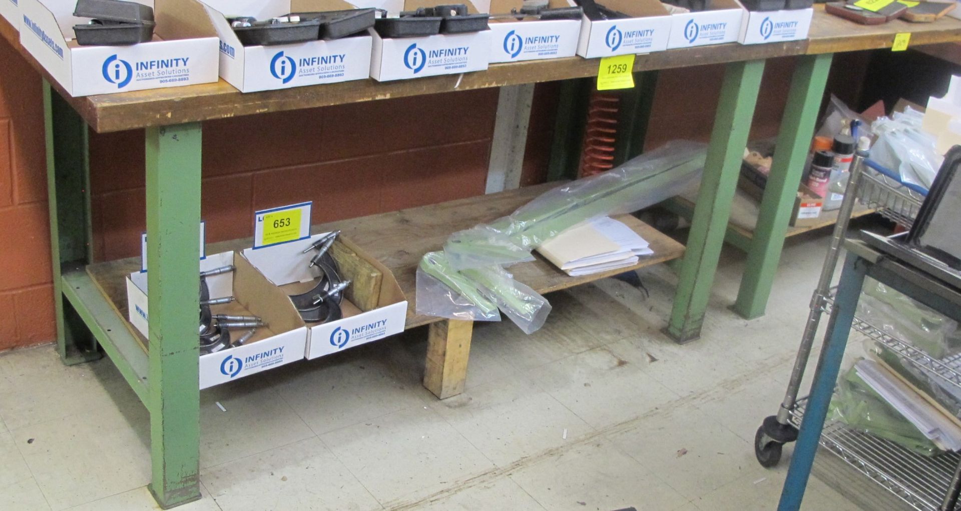 LOT OF (2) LISTA WORKBENCHES (NO CONTENTS)