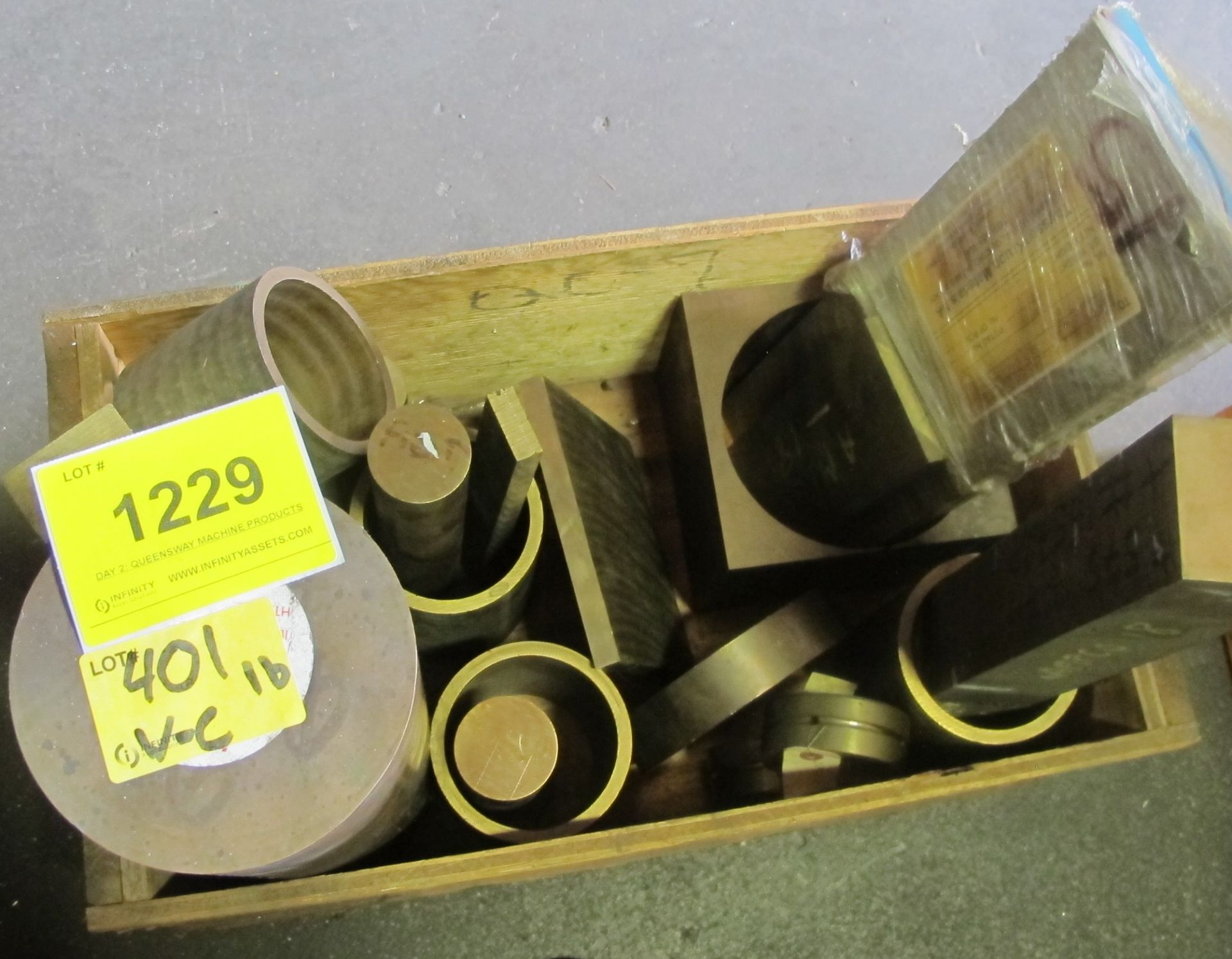 CRATE OF BRONZE, BERILIUM, COPPER AS LABELLED, APPROX. 400LBS TOTAL WEIGHT - Image 2 of 2