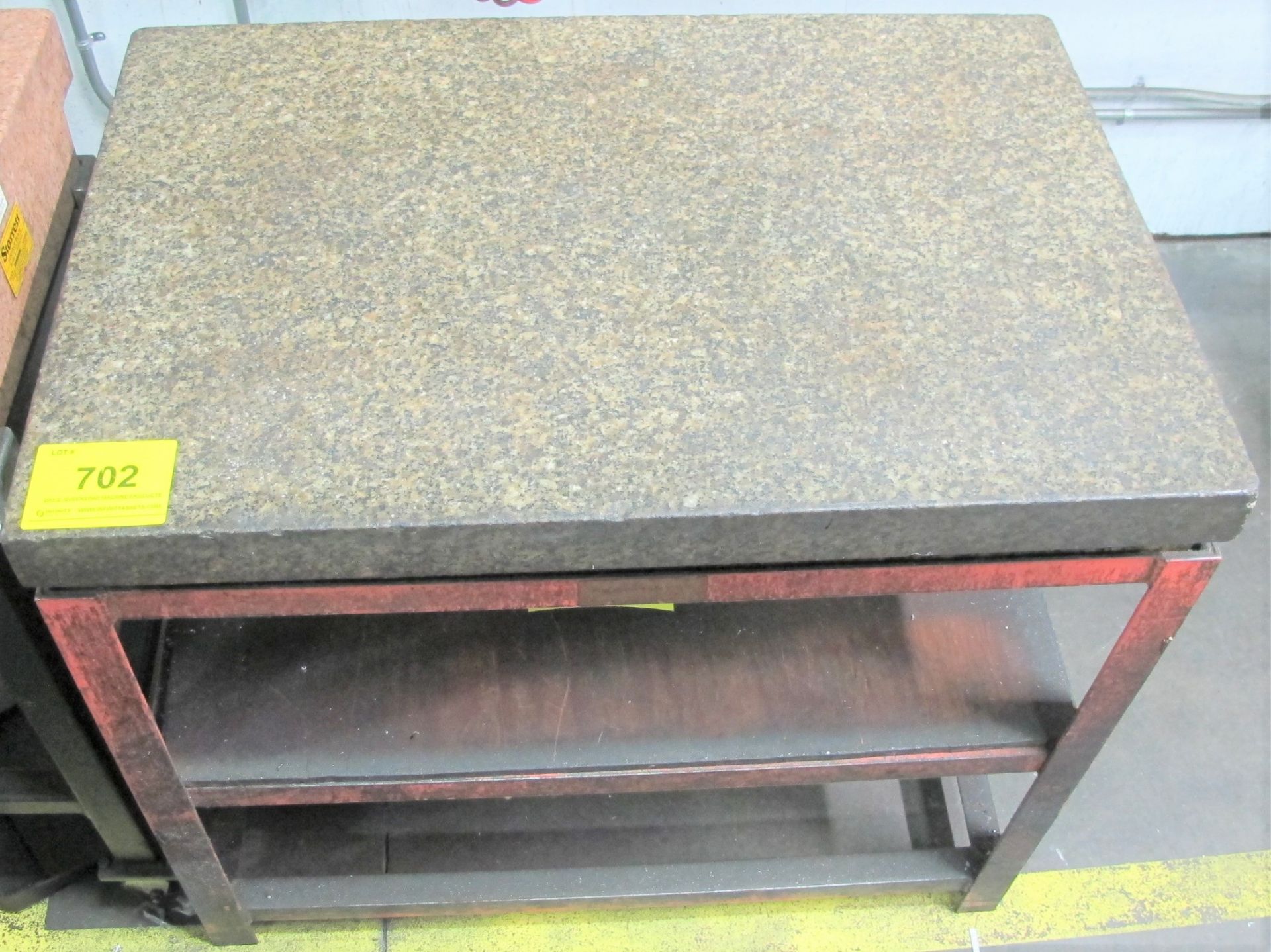 APPROX. 3'L X 2'W X 6"H GRANITE SURFACE PLATE/TABLE - Image 3 of 3