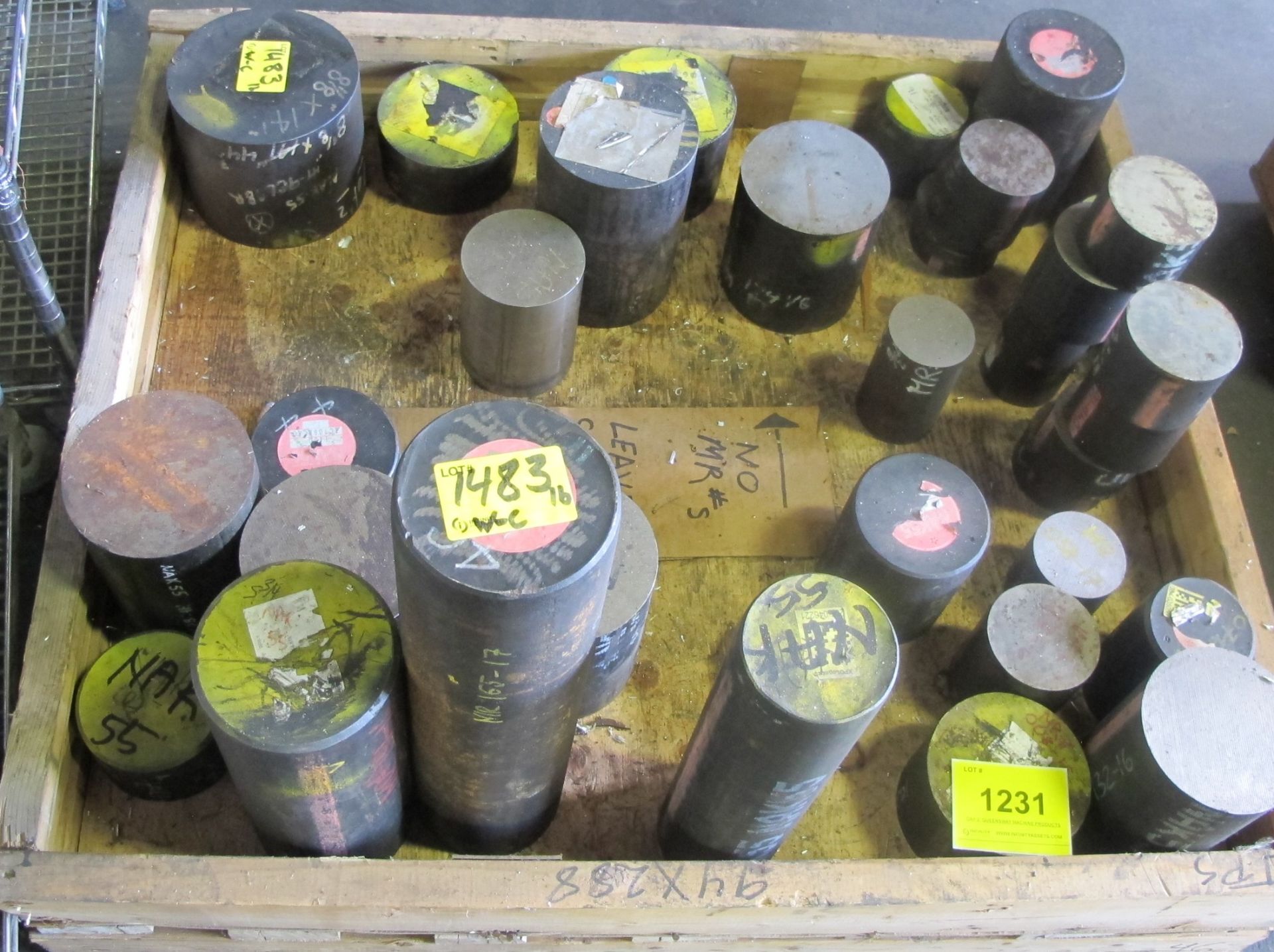 CRATE OF NICKEL ALLOY NAH-55 C/W QMP MATERIAL CERTIFICATIONS (LOADED ON USB) AS LABELLED, APPROX.
