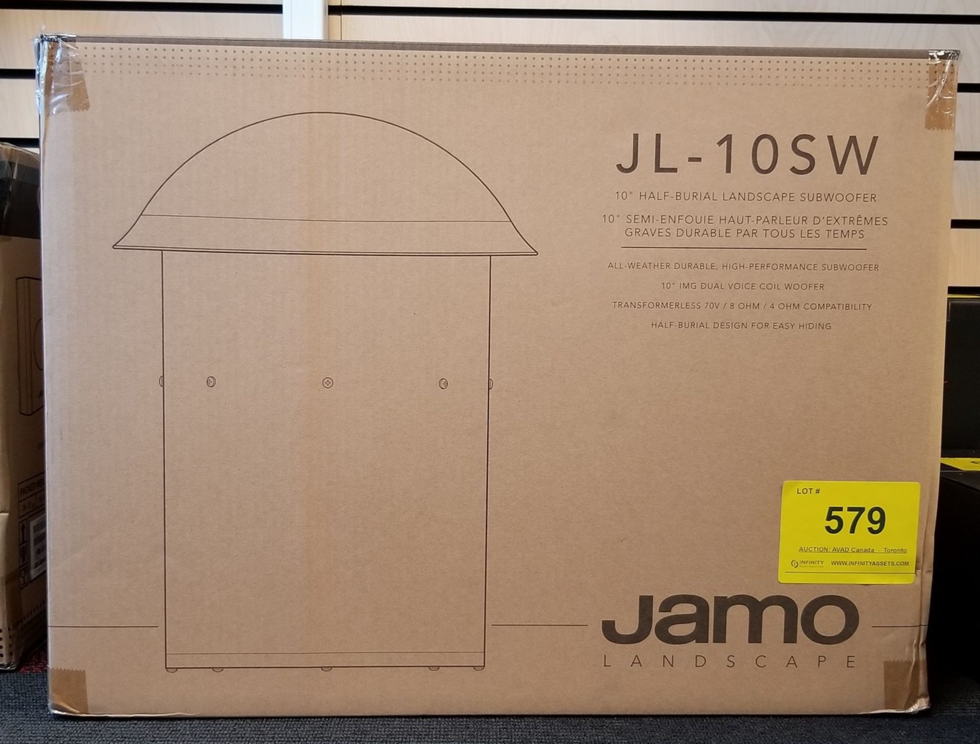 JAMO, JL-10SW 10" BURIAL LANDSCAPE SUBWOOFER - (NOB) COST $319