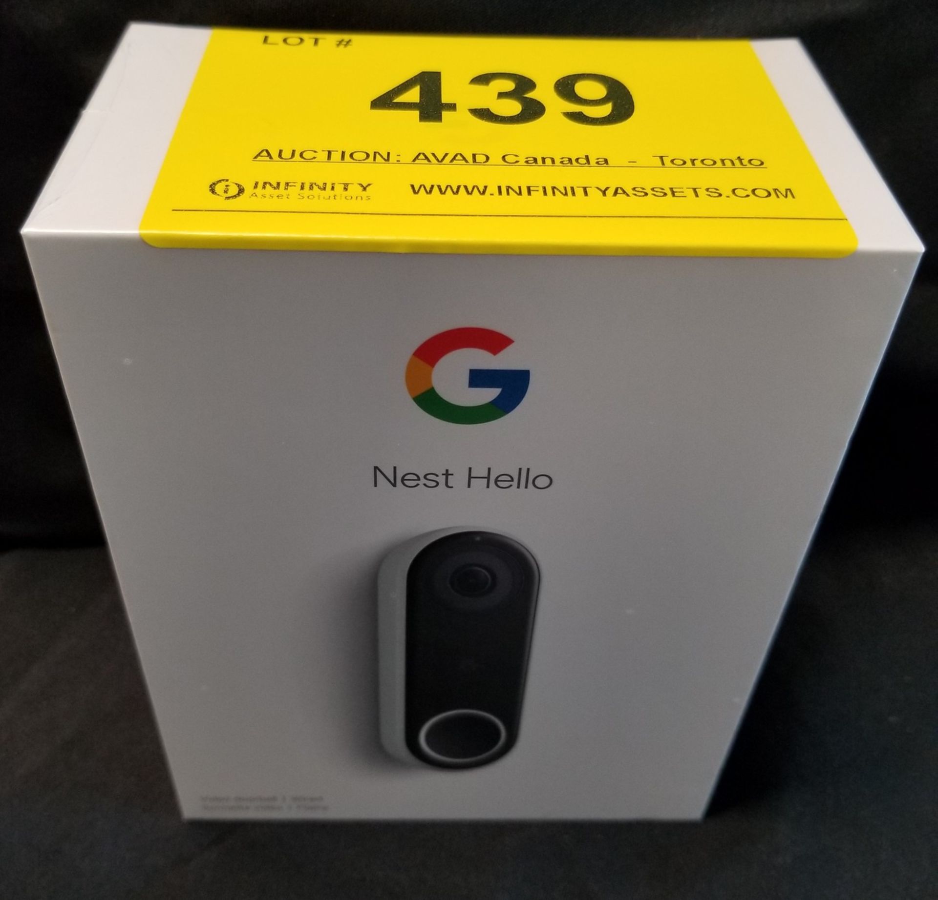 NEST HELLO A0077, VIDEO DOORBELL - (BNIB) MSRP $225