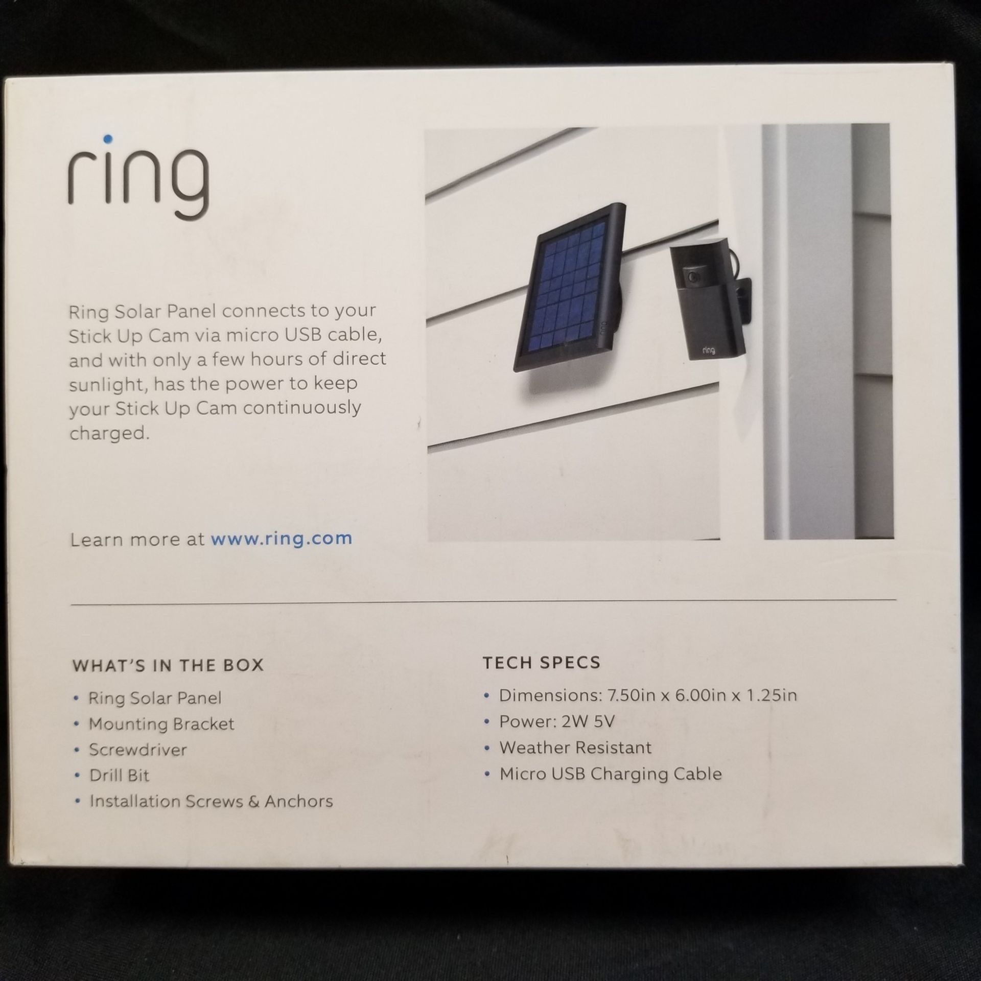 RING, SOLAR PANEL - (BNIB) MSRP $65 - Image 2 of 2