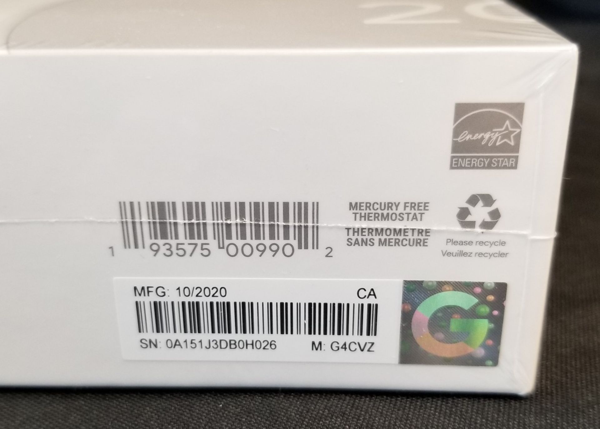 NEST THERMOSTAT G4CVZ - (BNIB) MSRP $179 - Image 2 of 2