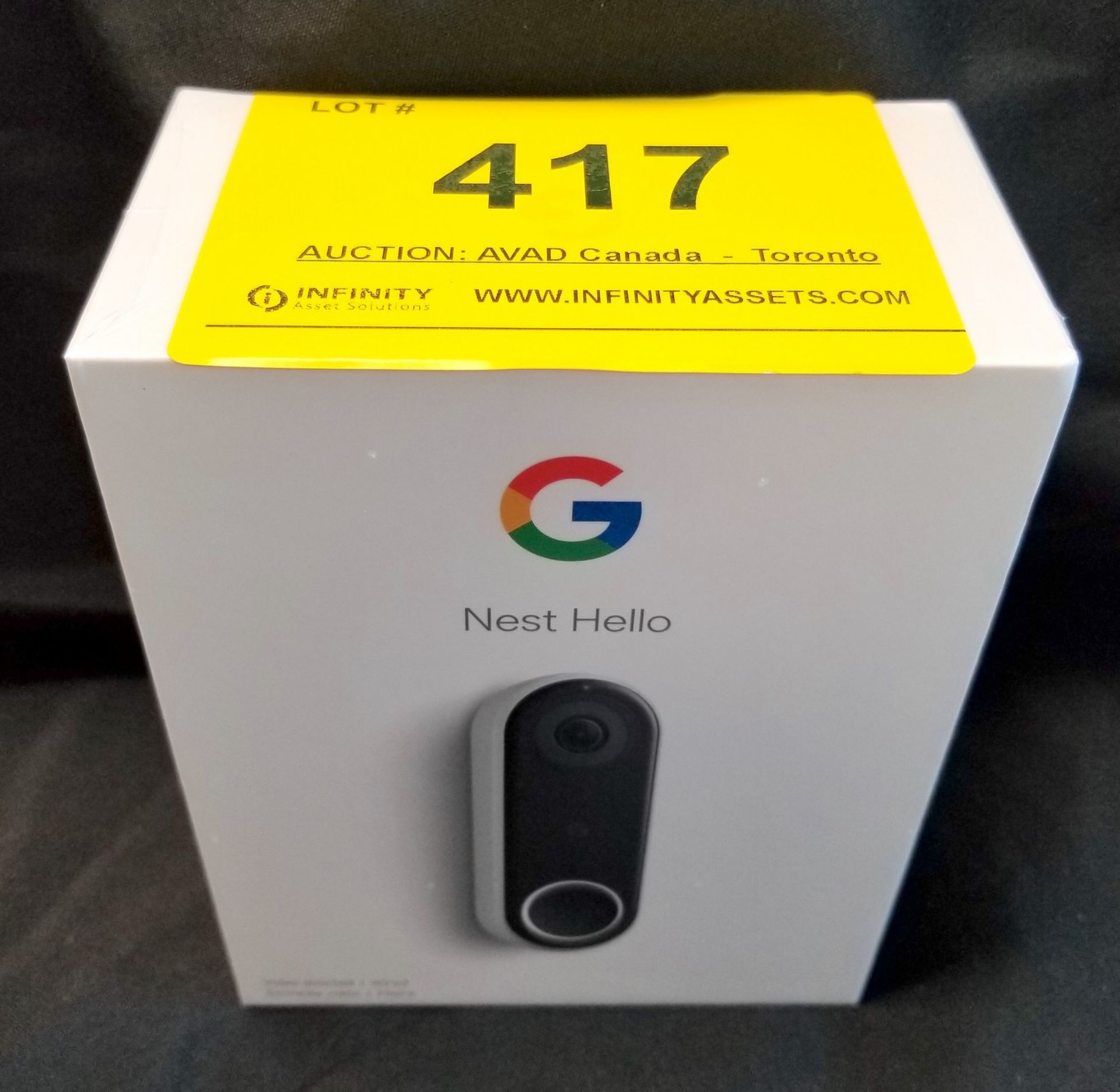 NEST HELLO A0077, VIDEO DOORBELL - (BNIB) MSRP $225