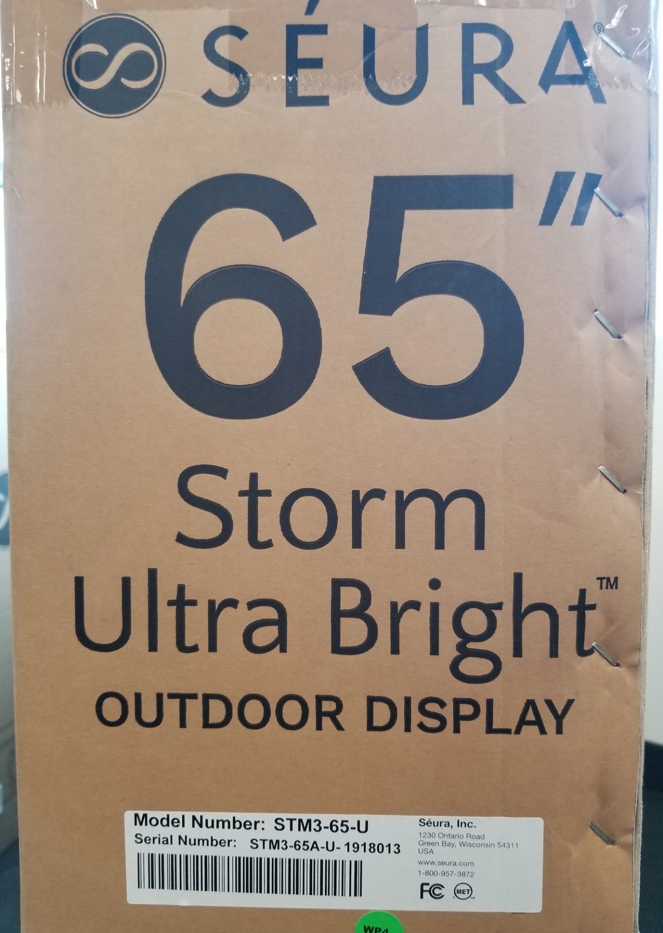 SEURA, 65" STORM ULTRA BRIGHT OUTDOOR DISPLAY, MODEL: STM3-65-U - (BNIB) MSRP $13,999 - Image 3 of 3