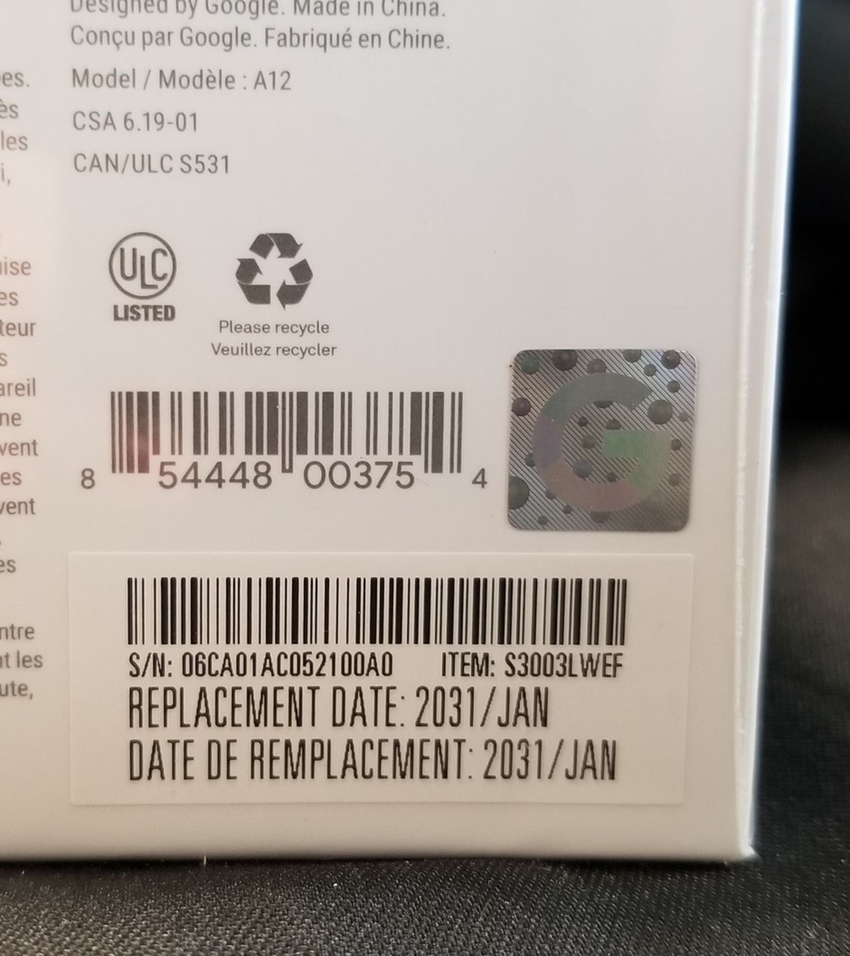 NEST PROTECT A11, SMOKE AND CARBON MONOXIDE ALARM - (BNIB) MSRP $149 - Image 2 of 2