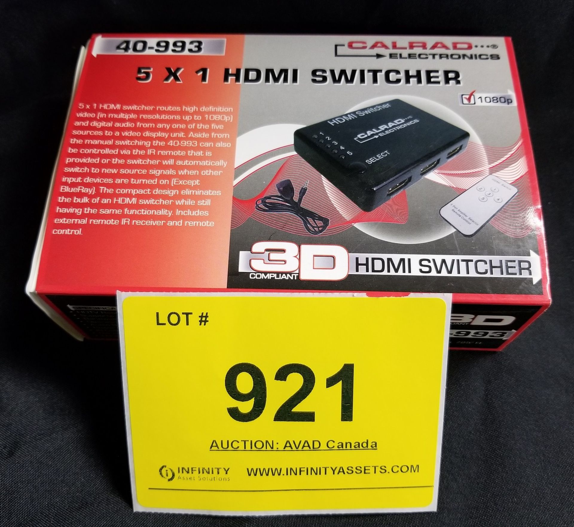CALRAD 40-993 5X1 HDMI SWITCHER - (BNIB)