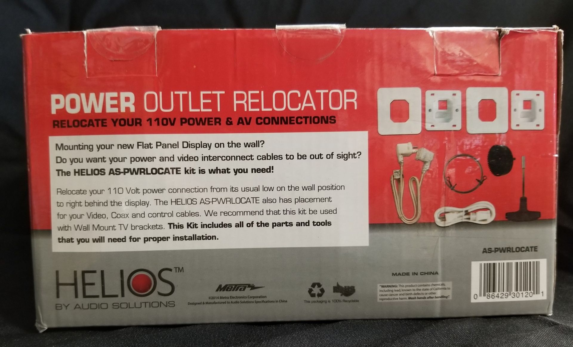 HELIOS, AS-PWRLOCATE POWER OUTLET RELOCATOR - (BNIB) - Image 2 of 2