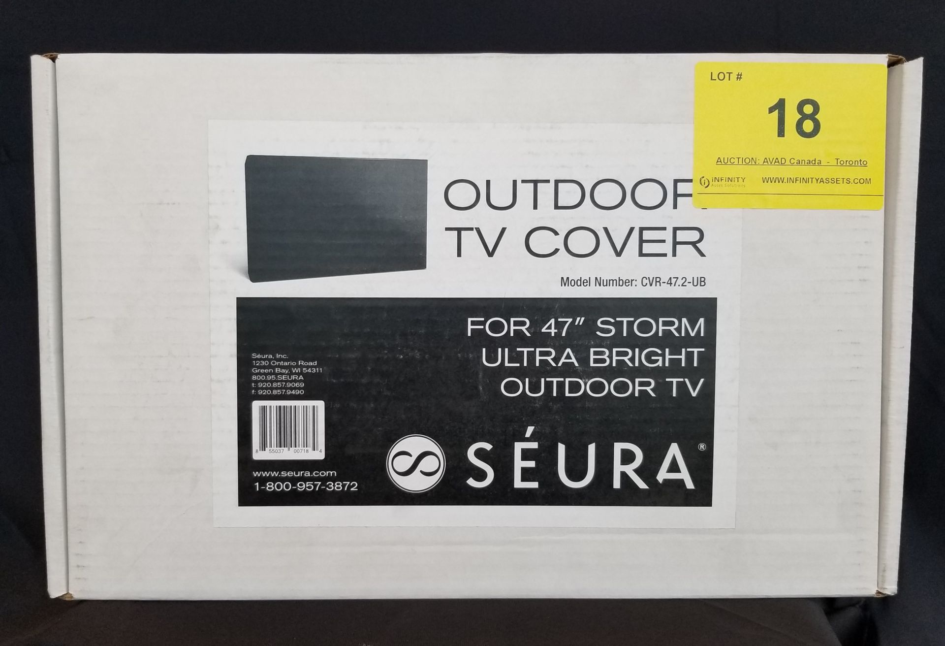 SEURA, OUTDOOR TV COVER 47", MODEL: CVR-47.2-UB - (BNIB) MSRP $299