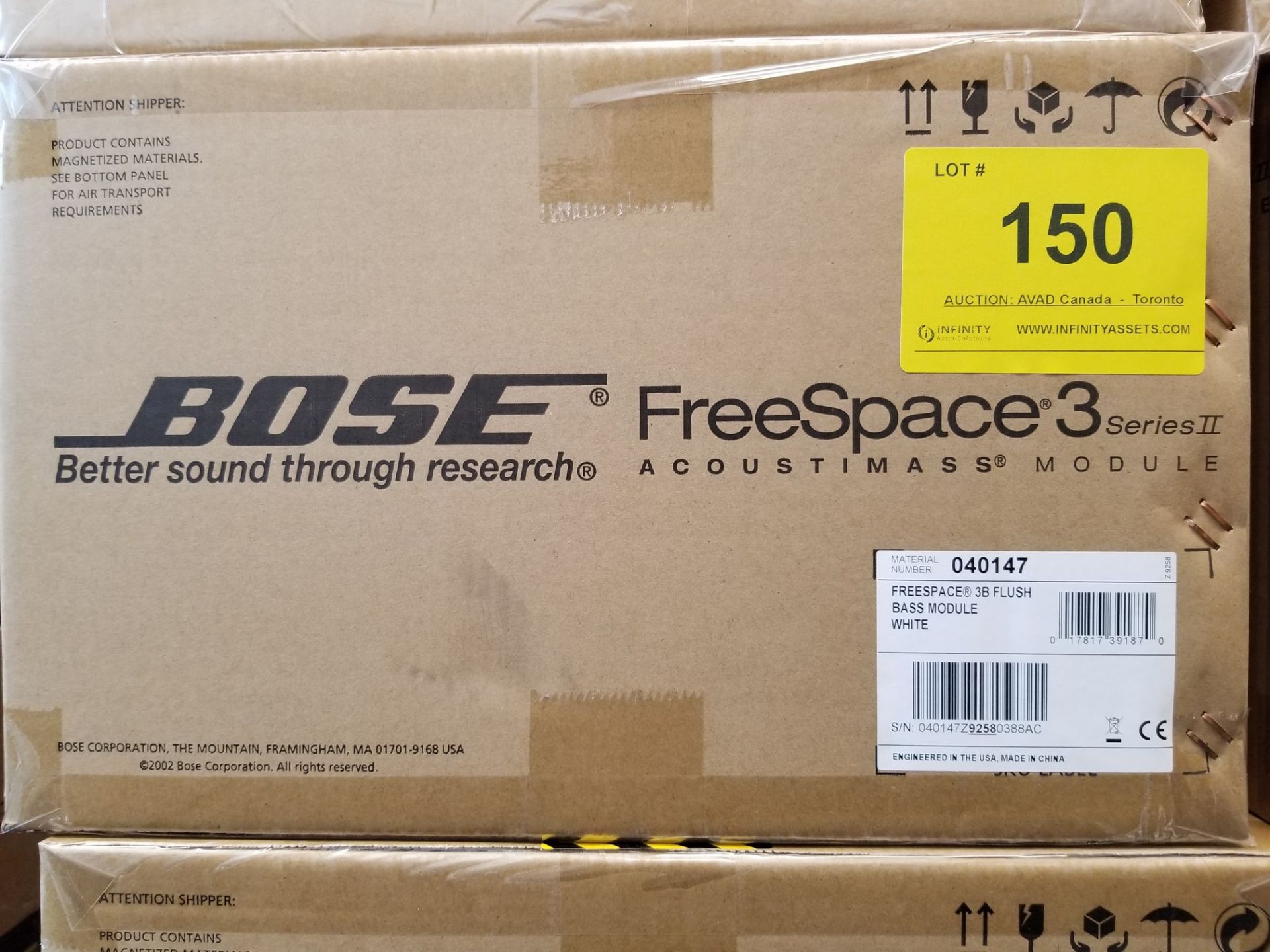 BOSE, FREESPACE 3 ACOUSTIMASS MODULE, WHITE - (BNIB) MSRP $550