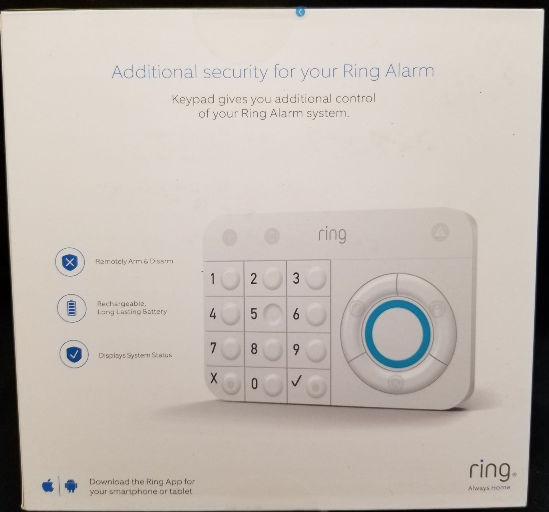 RING, ALARM KEYPAD - (BNIB) - Image 2 of 2