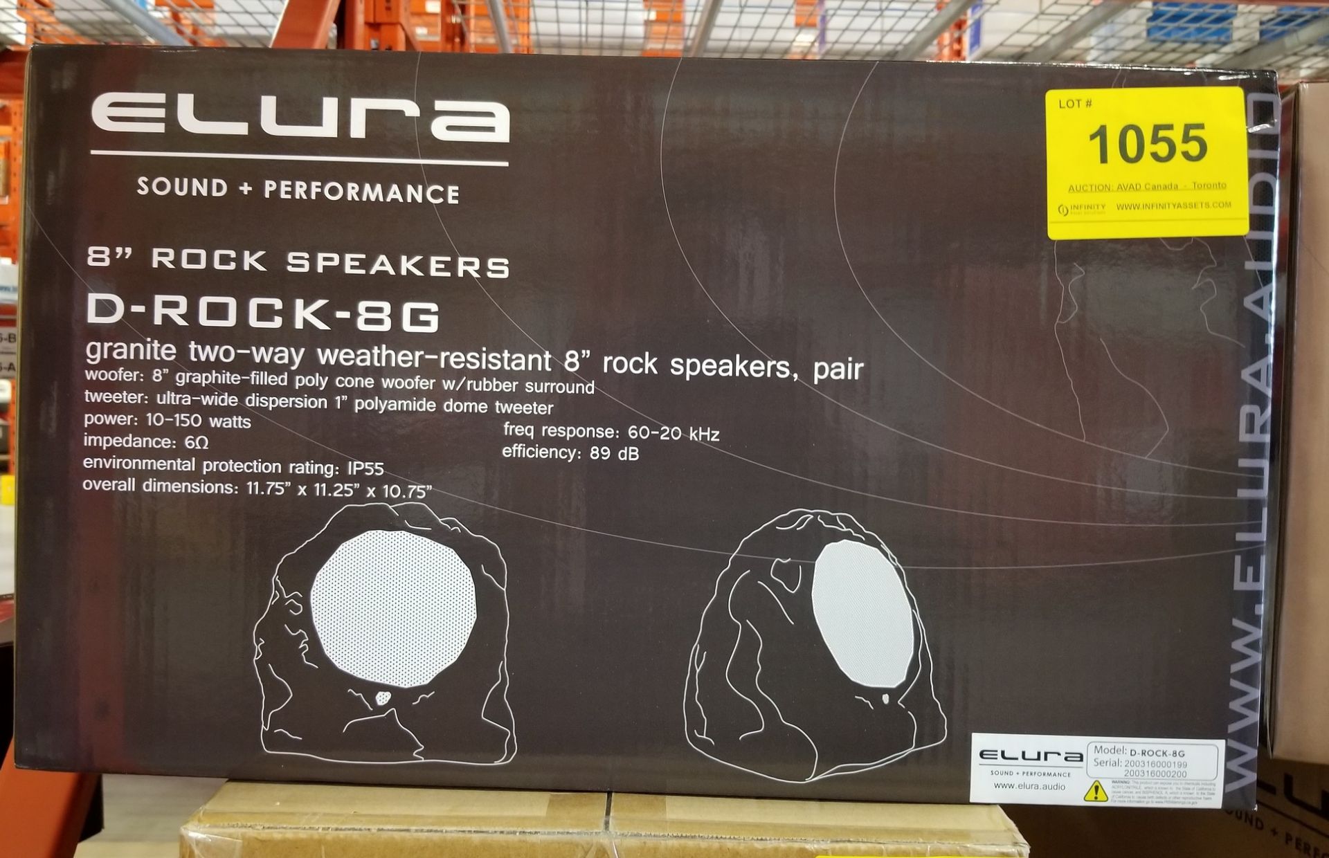 ELURA, D-ROCK-8G 8" ROCK SPEAKERS - (BNIB) MSRP $499 USD