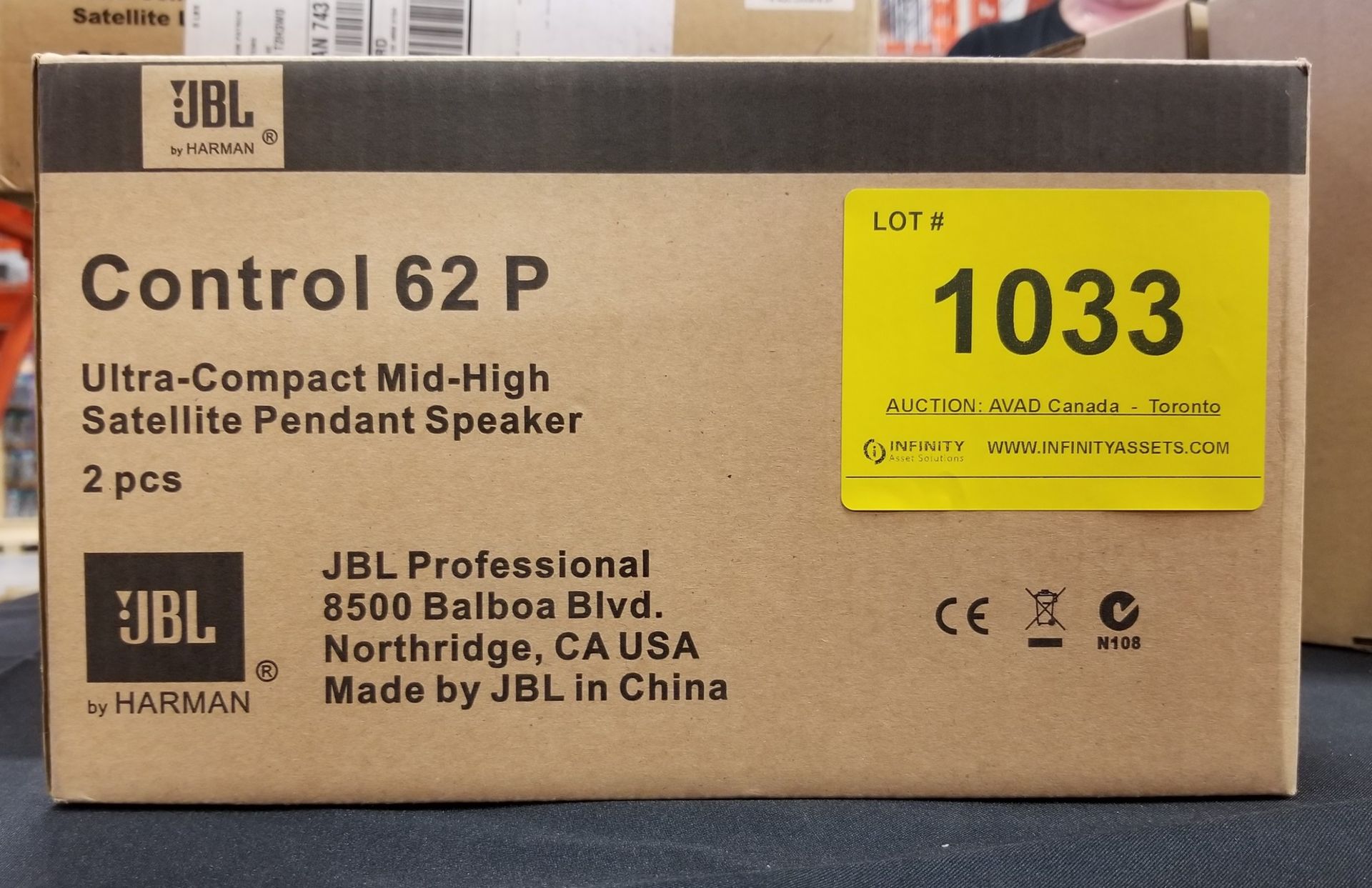 JBL, CONTROL 62 P SATELLIET PENDANT SPEAKER - (BNIB) MSRP $259 USD