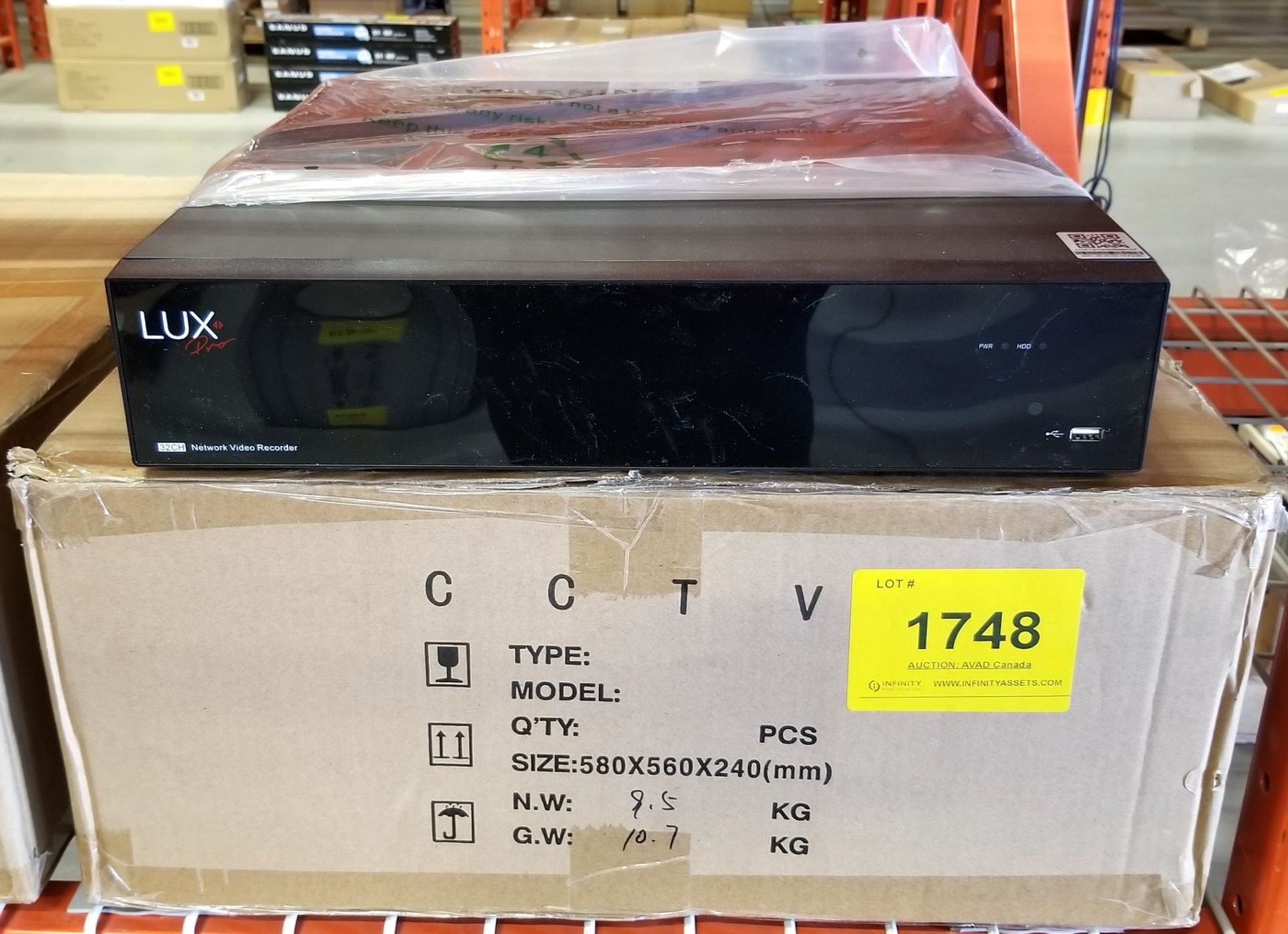 LUX, LP-PRONVR32-0 NETWORK VIDEO RECORDER - (NOB) COST $528