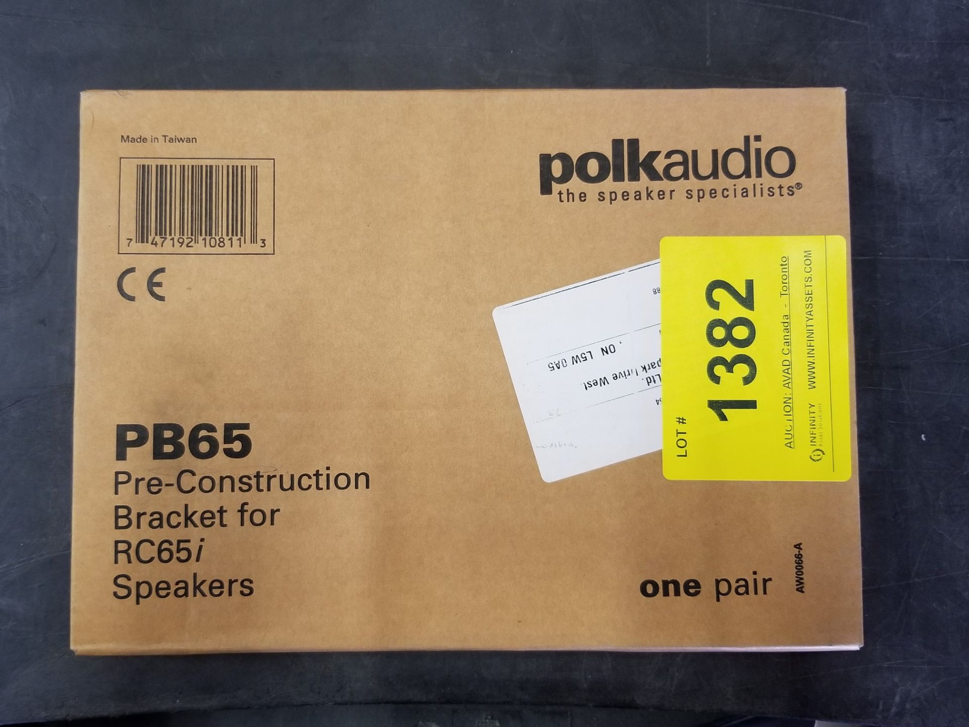 POLK AUDIO, PRE-CONSTRUCTION BRACKET - (BNIB)