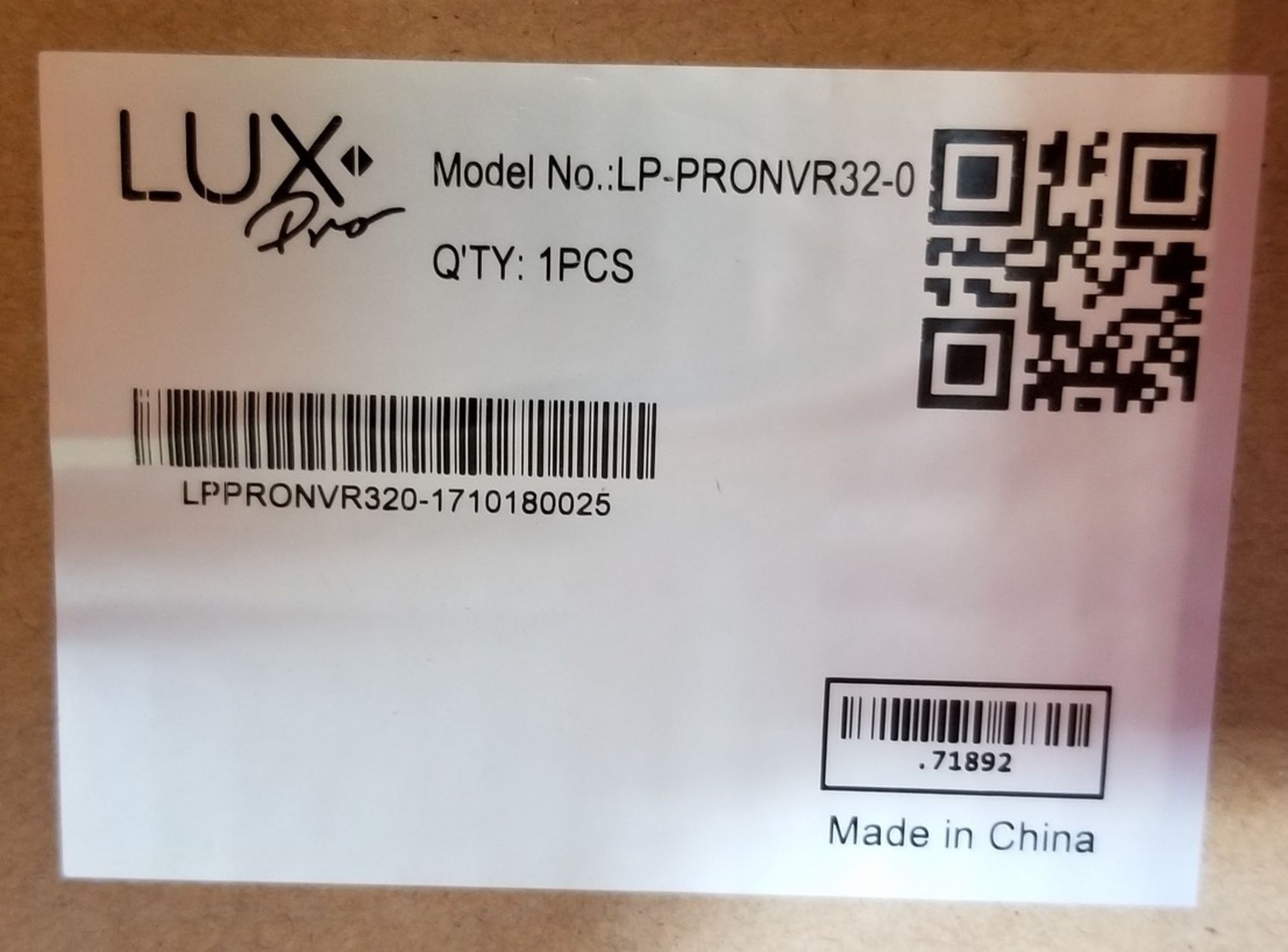 LUX, LP-PRONVR32-0 NETWORK VIDEO RECORDER - (NOB) COST $528 - Image 2 of 4