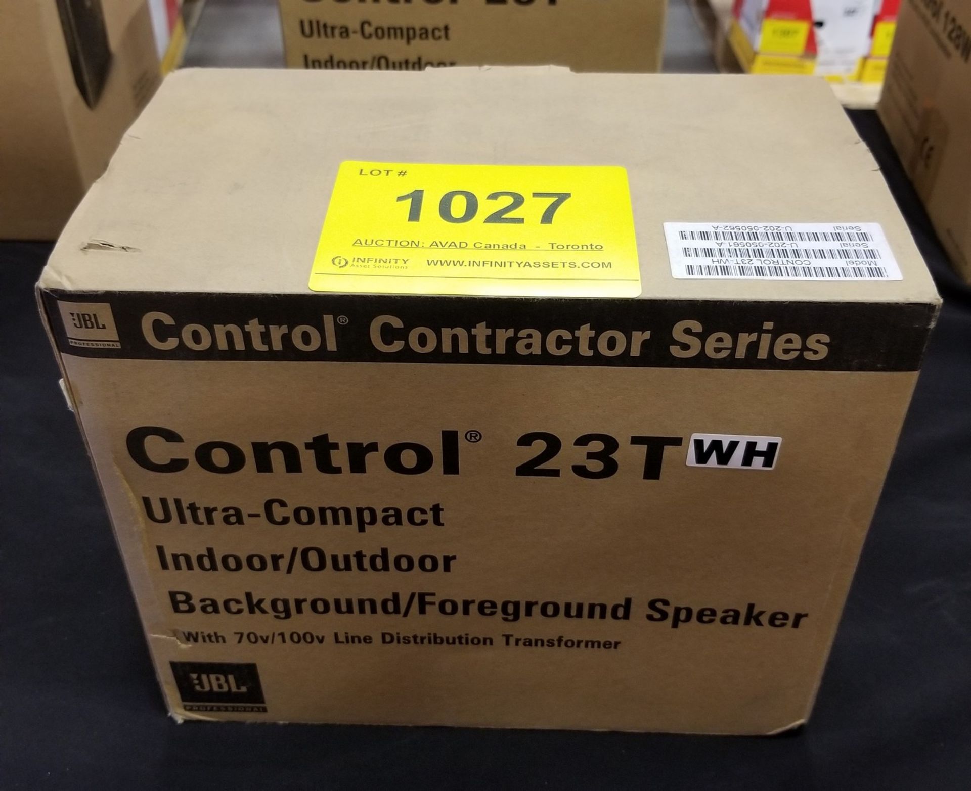 JBL, CONTROL 23T ULTRA COMPACT SPEAKER, PAIR (BNIB) MSRP $230 USD