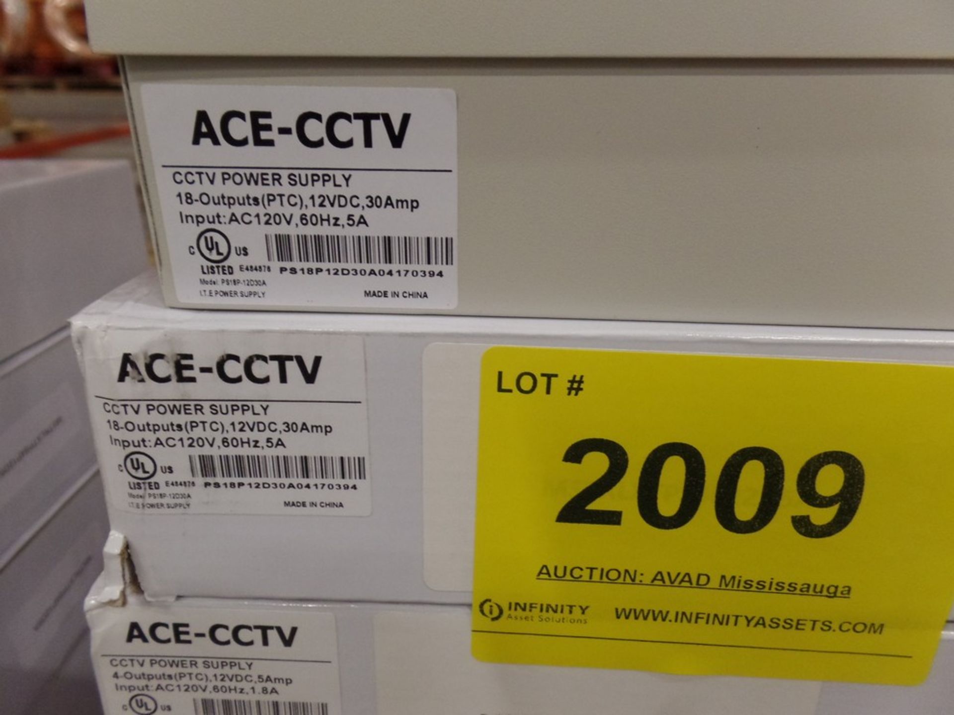 LOT - ACE-CCTV POWER SUPPLY - Image 3 of 4