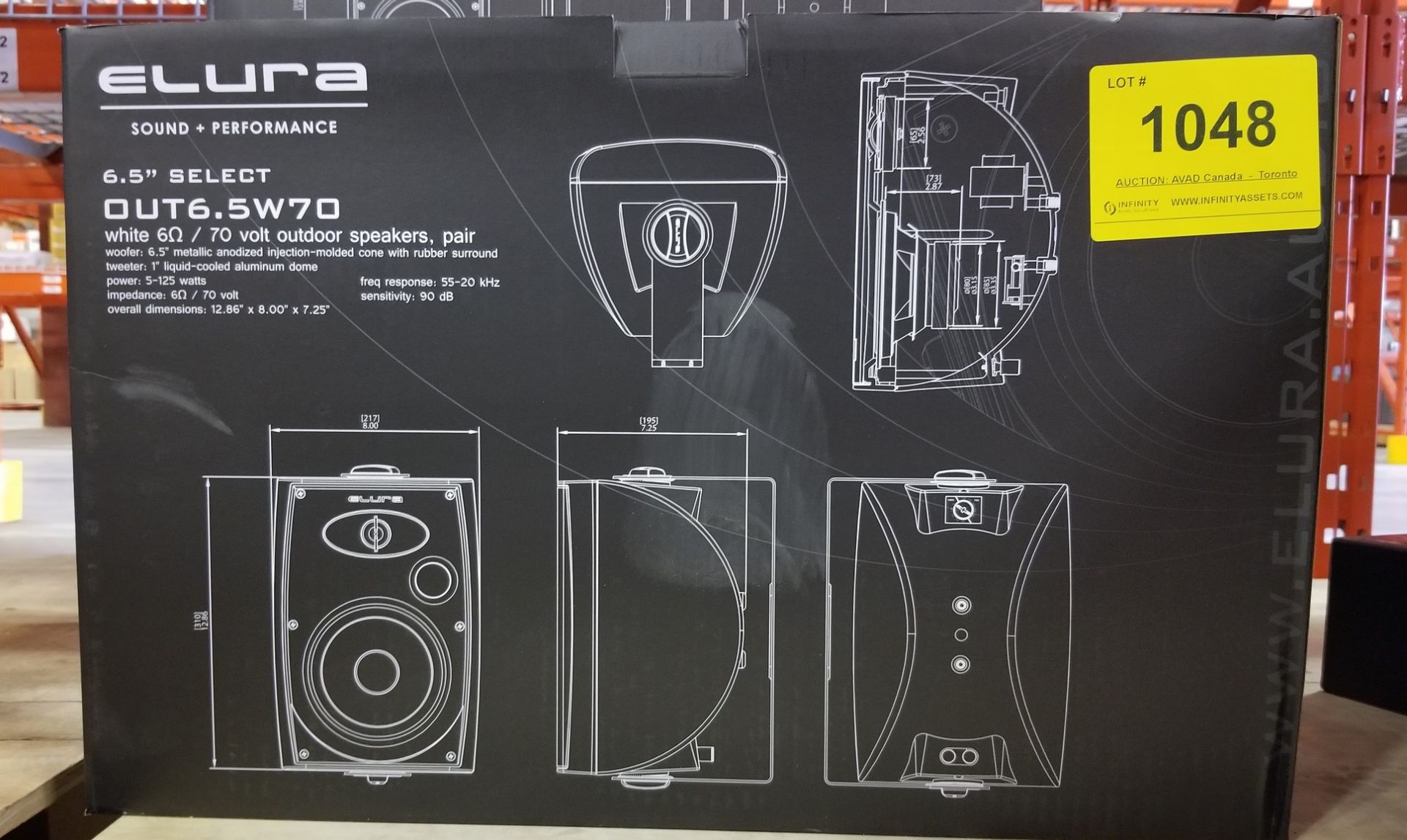 ELURA, OUT6.5W70 OUTDOOR SPEAKERS, PAIR - (BNIB) MSRP $479 USD