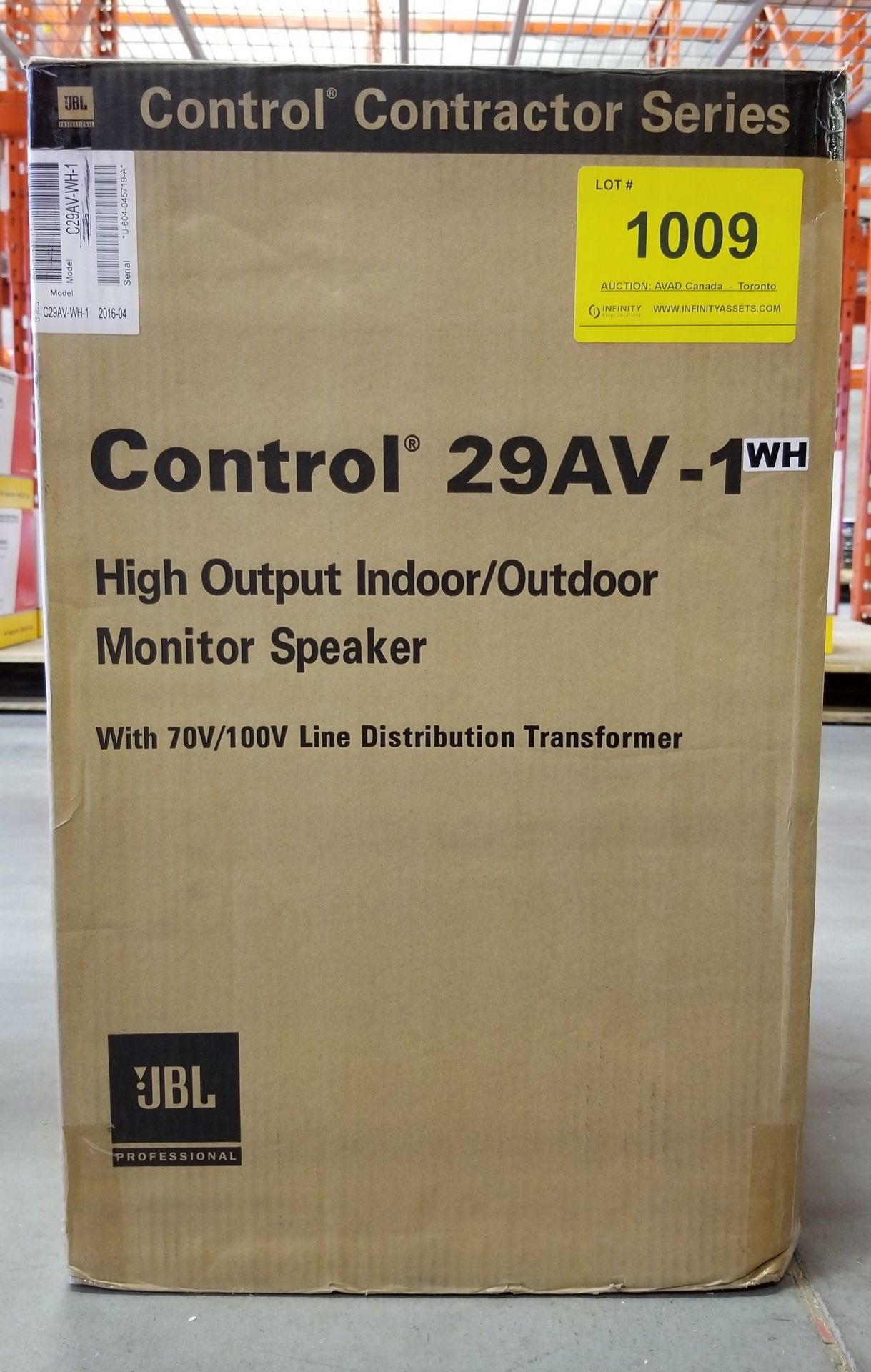 JBL, CONTROL 29AV-1 HIGH OUTPUT MONITOR SPEAKER - (BNIB) MSRP $579 USD - Image 2 of 4