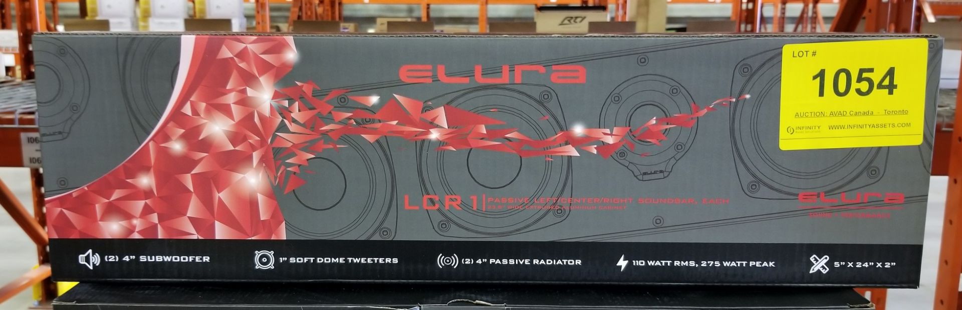 ELURA, LCR1 PASSICE SOUNDBAR - (BNIB) MSRP $349 USD