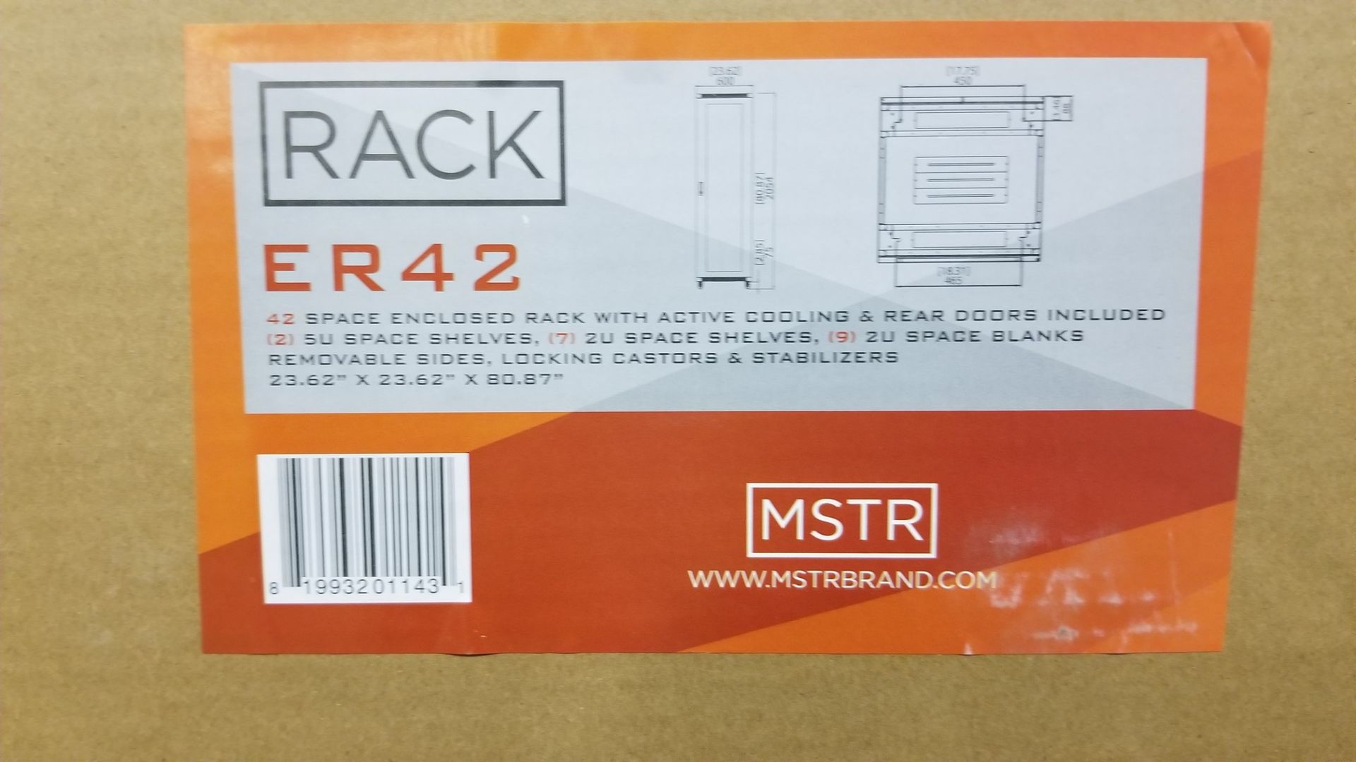 MSTR, ER42 RACK - (BNIB) - Image 2 of 2