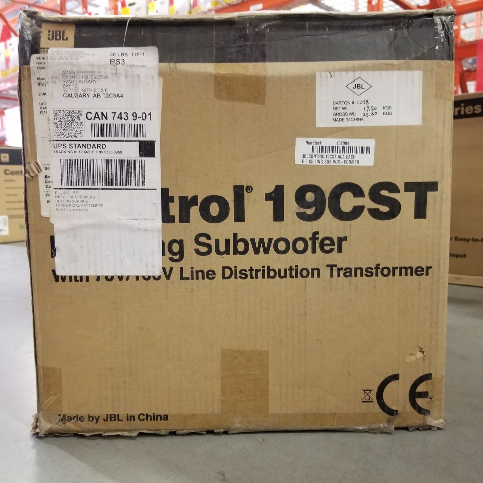 JBL, CONTROL 19CST IN CEILING SUBWOOFER, PAIR - (BNIB) MSRP $384 USD - Image 2 of 4