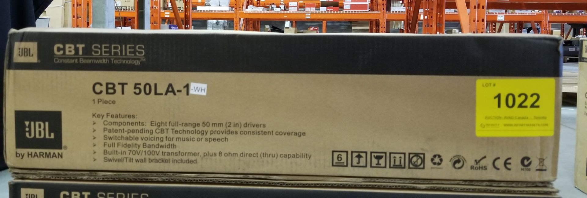 JBL, CBT 50LA-1-WH COLUMN LINE ARRAY LOUDSPEAKER - (BNIB) MSRP $510 USD