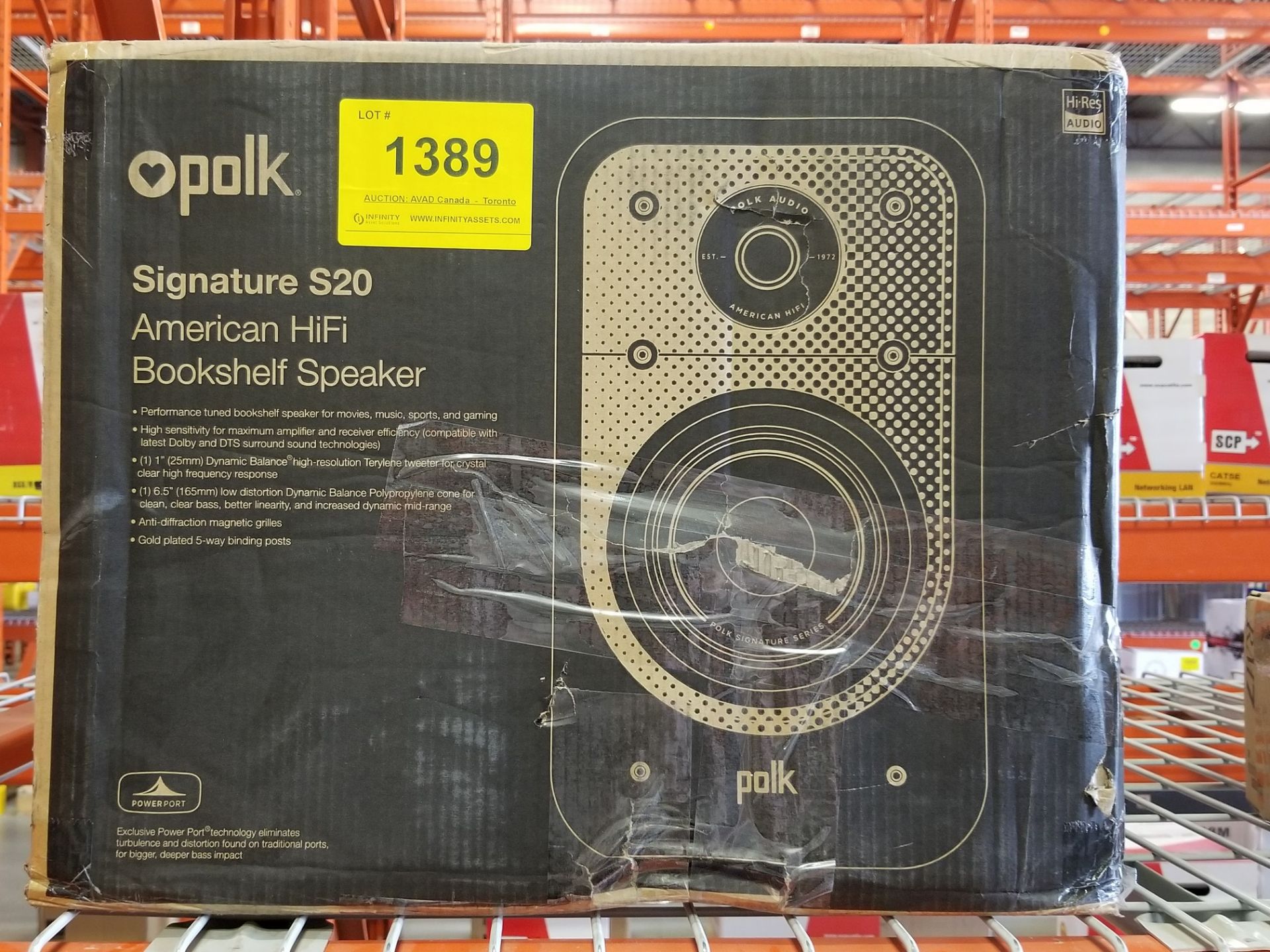 POLK AUDIO, SIGNATURE S20 BOOKSHELF SPEAKER PAIR - (BNIB) MSRP $500 USD