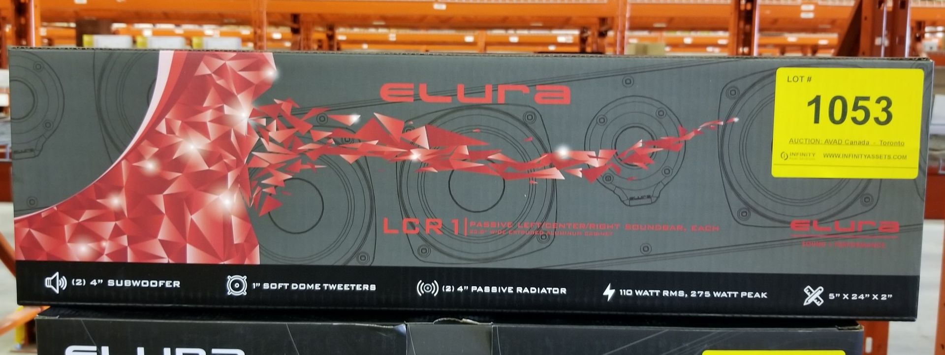 ELURA, LCR1 PASSICE SOUNDBAR - (BNIB) MSRP $349 USD