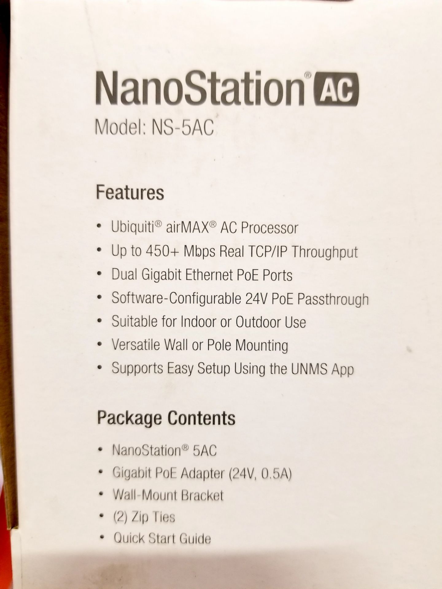 NANOSTATION, NS-5AC (BNIB) MSRP $148 - Image 2 of 3