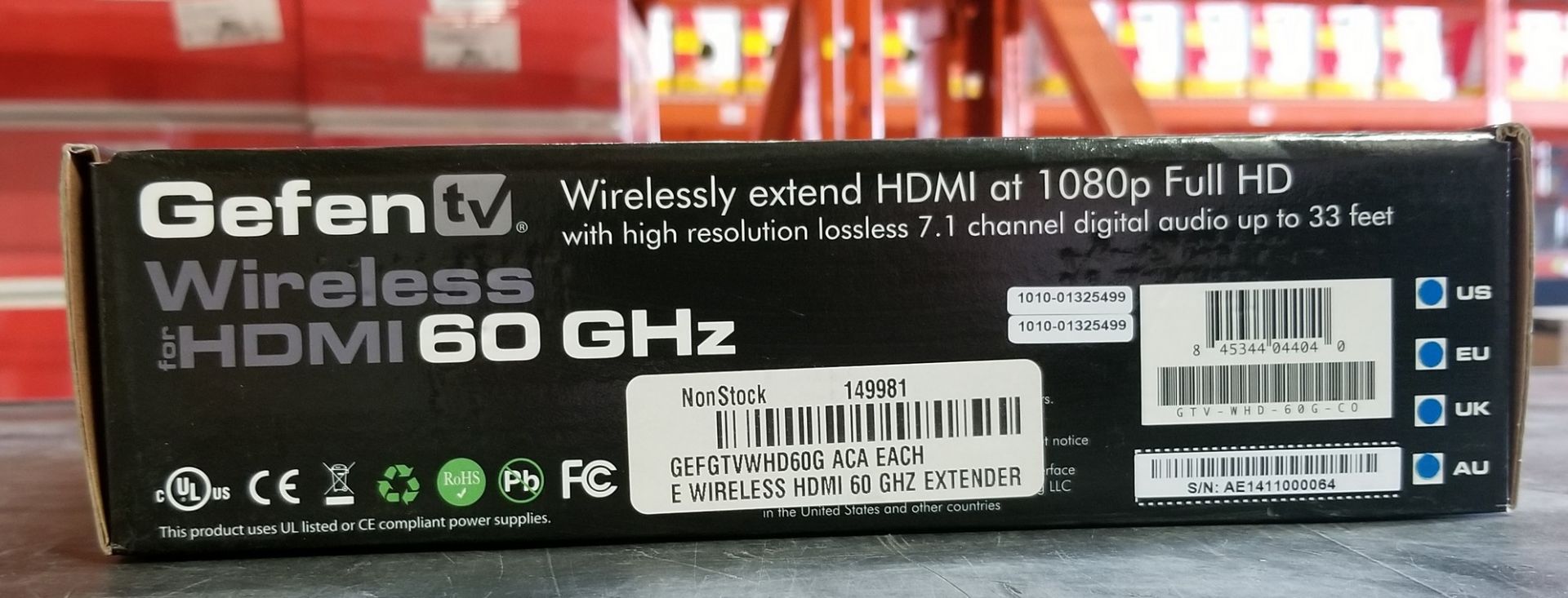 GEFEN, GTVWHD60G, WIRELESS FOR HDMI - (BNIB) MSRP $499 USD - Image 2 of 2