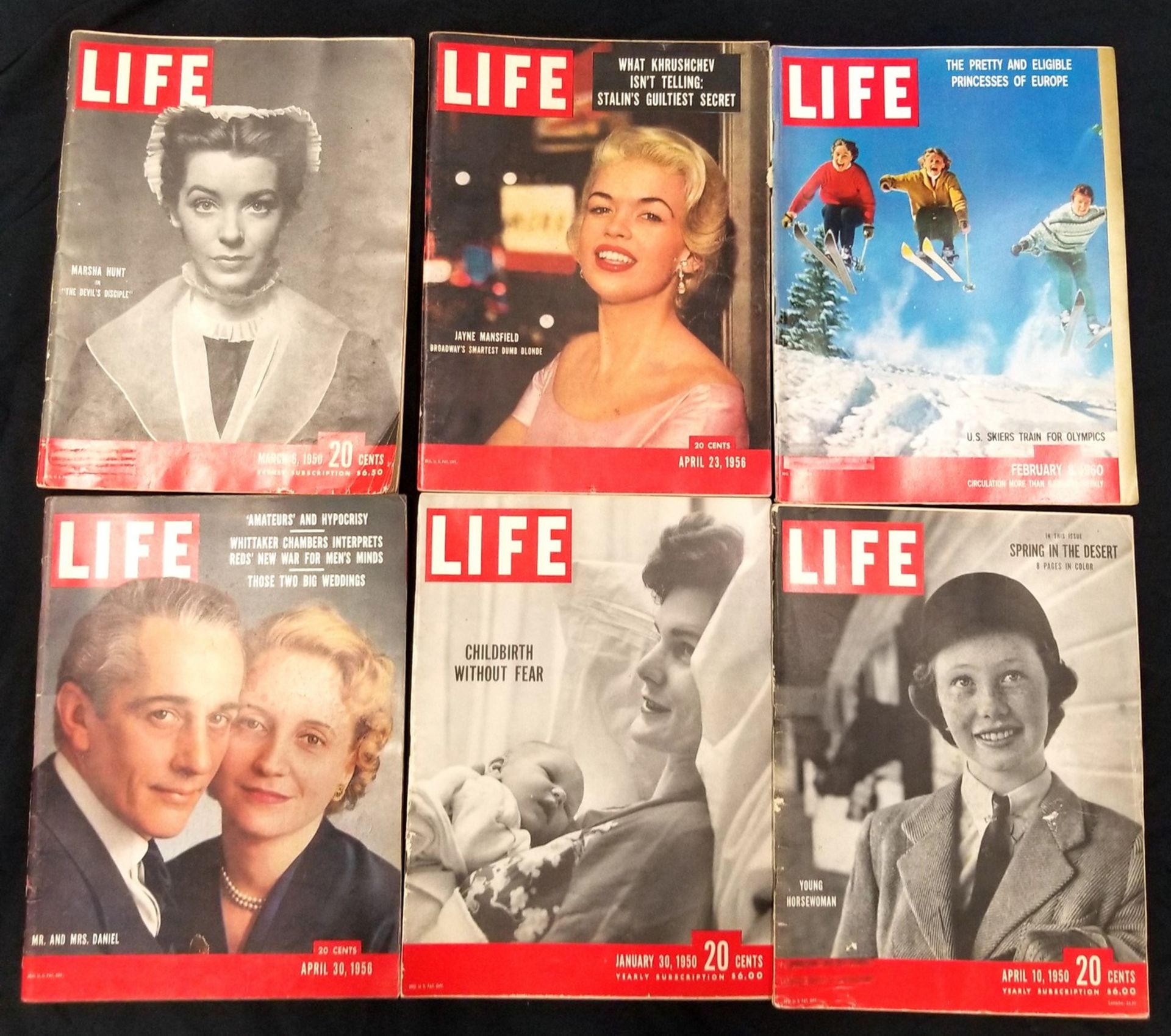 VINTAGE TIME MAGAZINES - APPROX 160 ISSUES - YEARS INDICATED IN PHOTOS - 1950, 1956, 1960, 1961, - Image 2 of 6