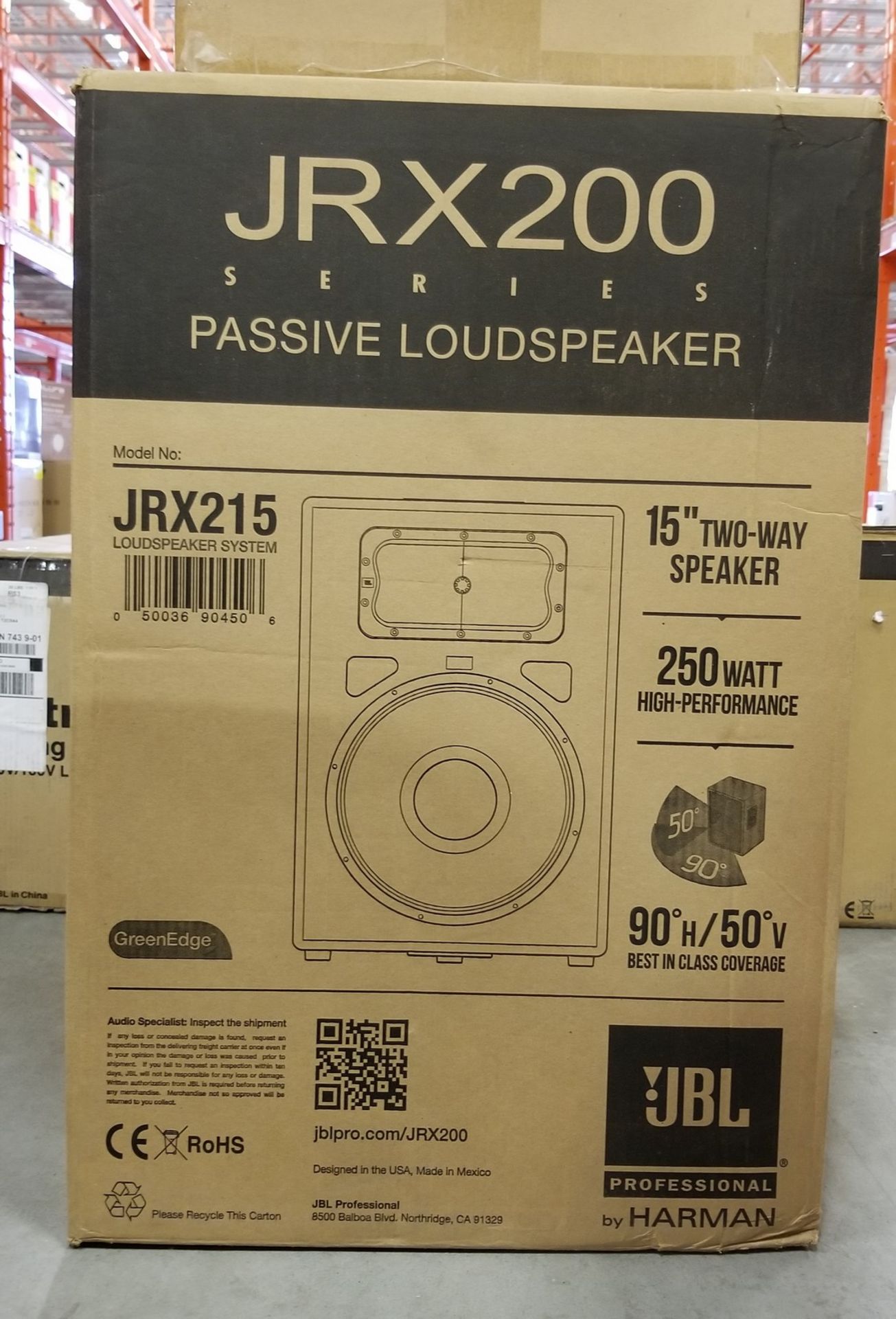 JBL, JRX215 LOUDPEAKER SYSTEM - (BNIB) MSRP $449 USD - Image 3 of 5