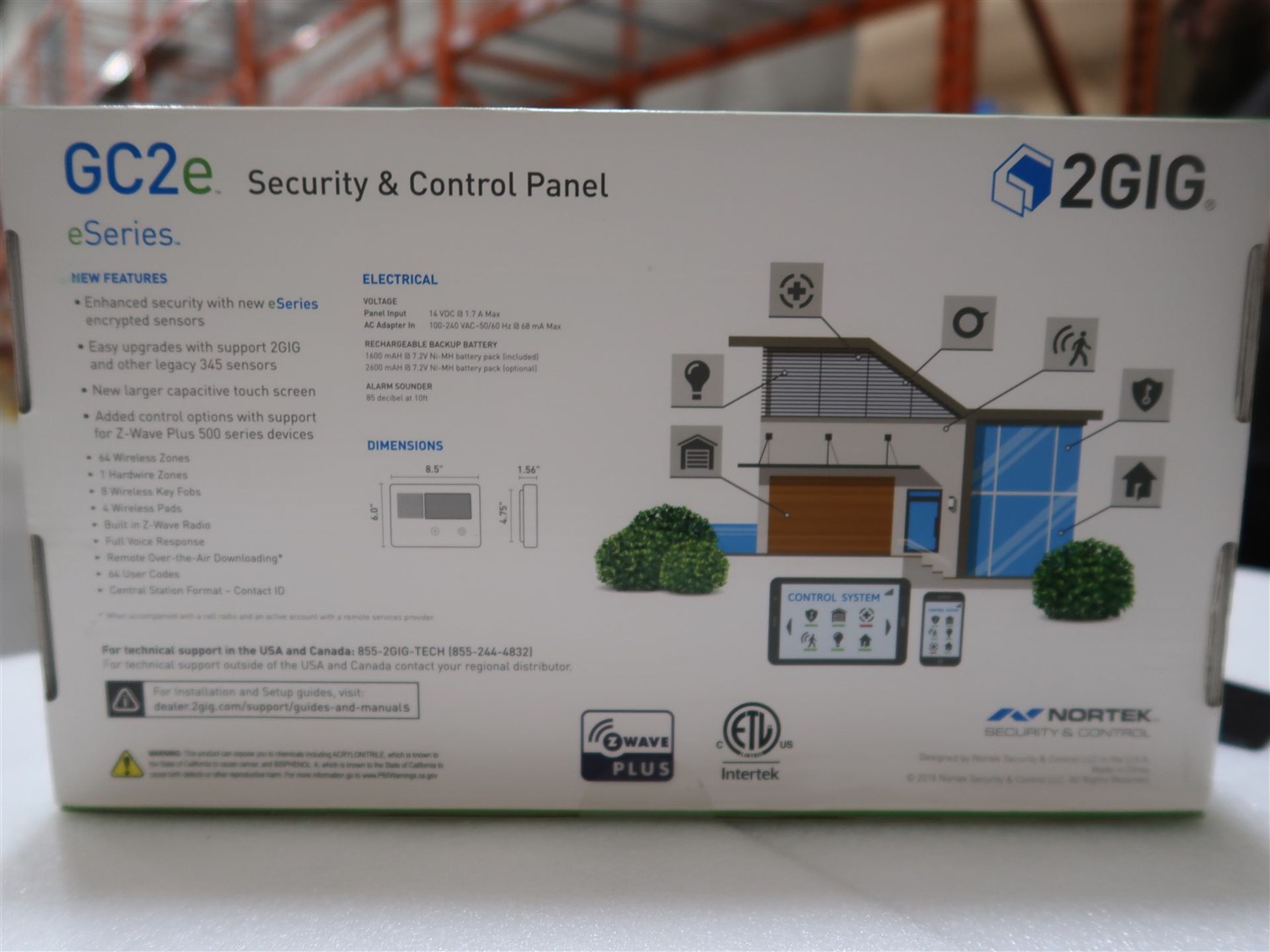 2 GIG GC2E-345 SECURITY CONTROL PANEL - Image 2 of 3