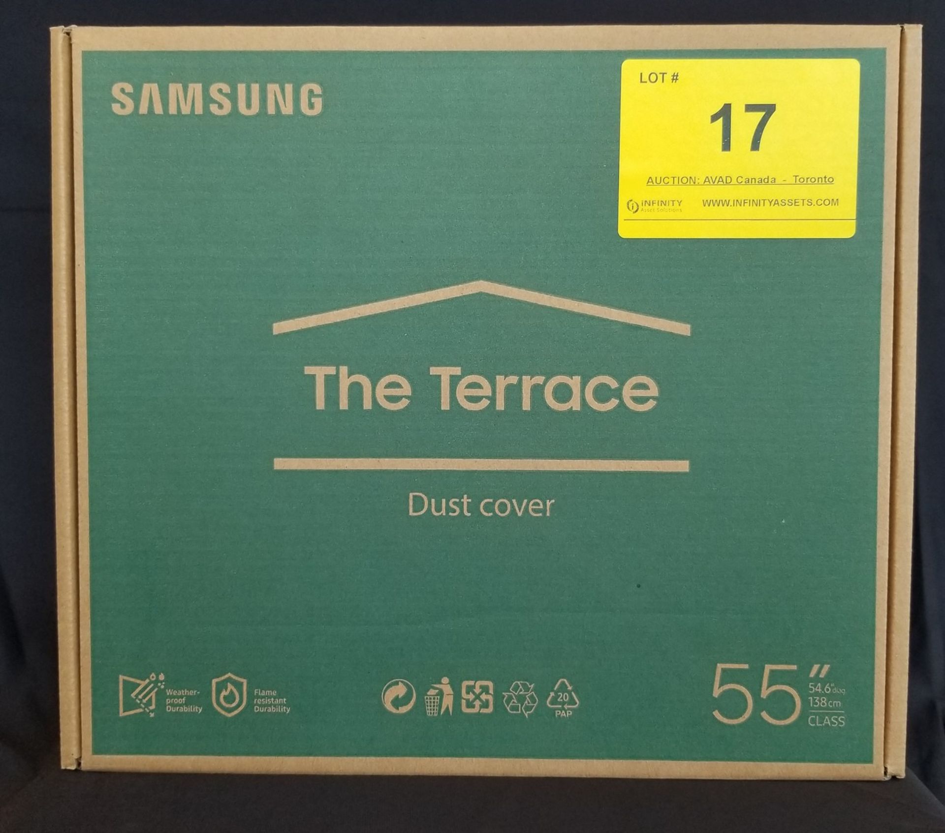 SAMSUNG, THE TERRACE DUST COVER 55", MODEL: VG-SDC55G/ZC - (BNIB) MSRP $209 (LOCATED IN MISSISSAUGA,