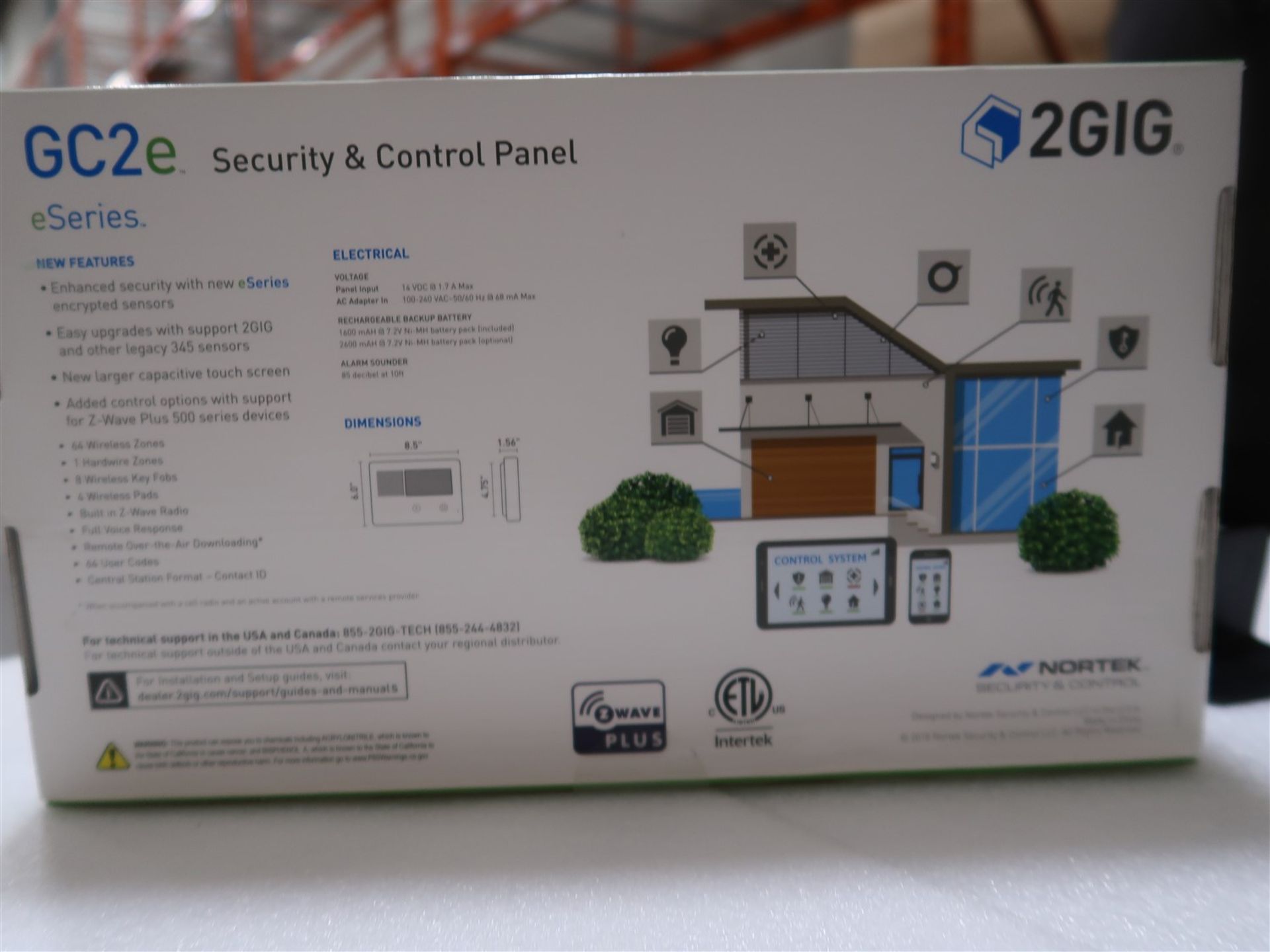 2 GIG GC2E-345 SECURITY CONTROL PANEL - Image 2 of 3