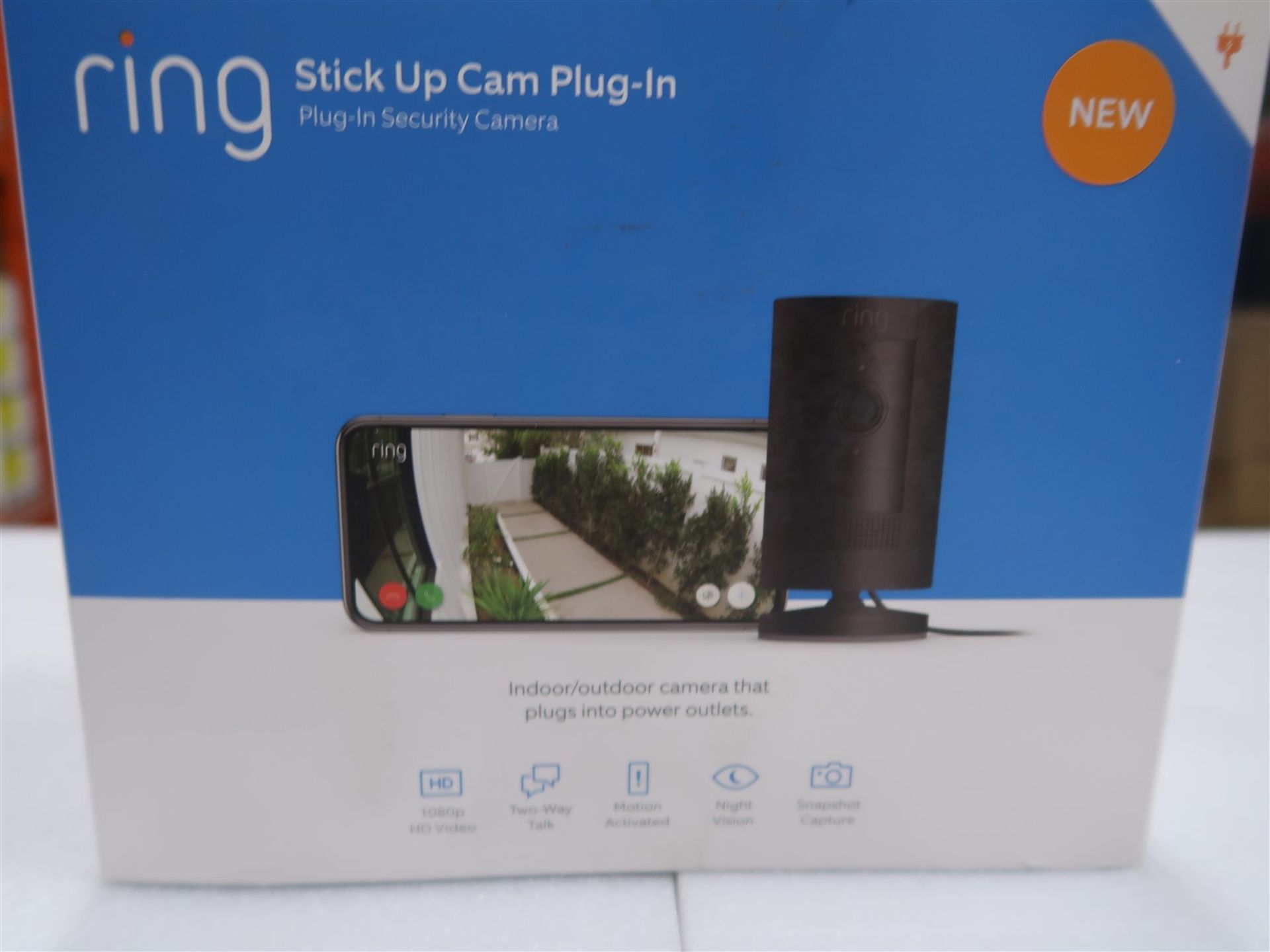 RING STICK UP CAM PLUG-IN SECURITY CAMERA - Image 2 of 2