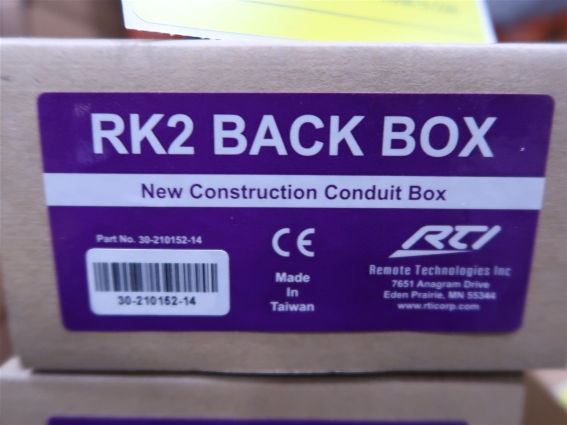 RTI RK2 BACK BOX NEW CONSTRUCTION CONDUIT BOX - Image 2 of 2