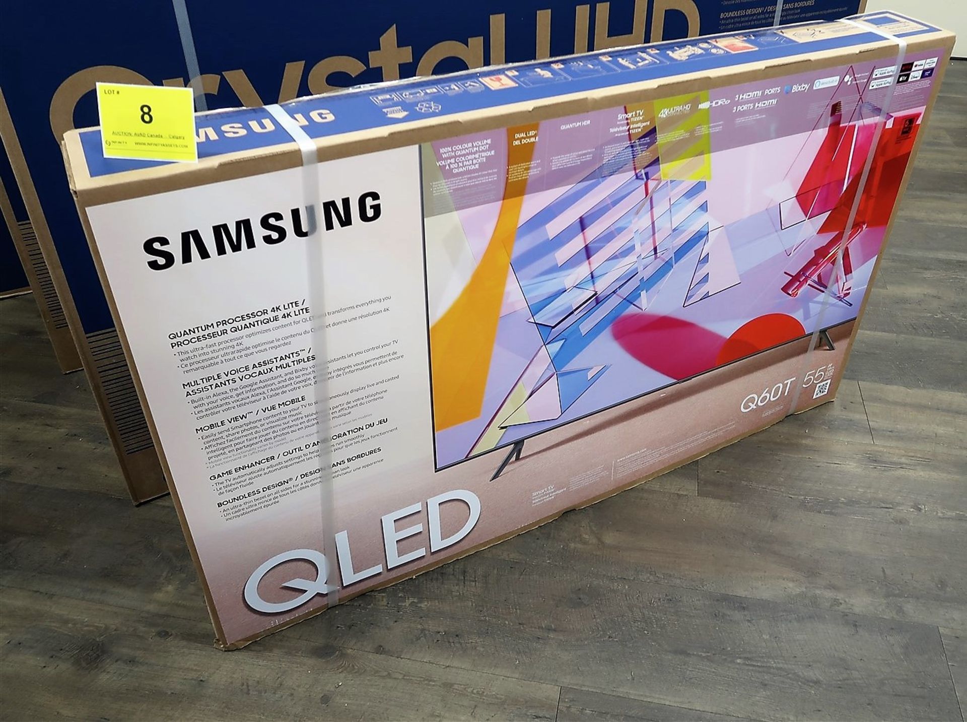 SAMSUNG QLED Q60T, 55 IN. SMART TV, MOD. QN55Q60TAF, (BNIB) MSRP $850