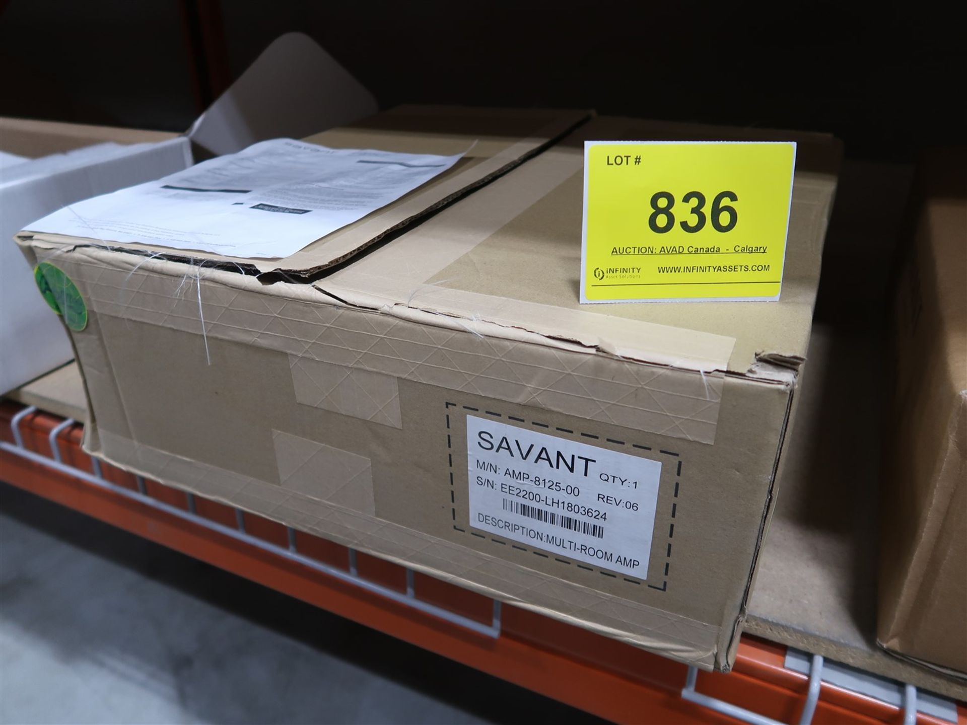 SAVANT MULTI ROOM AMPLIFIER MOD. AMP-8125