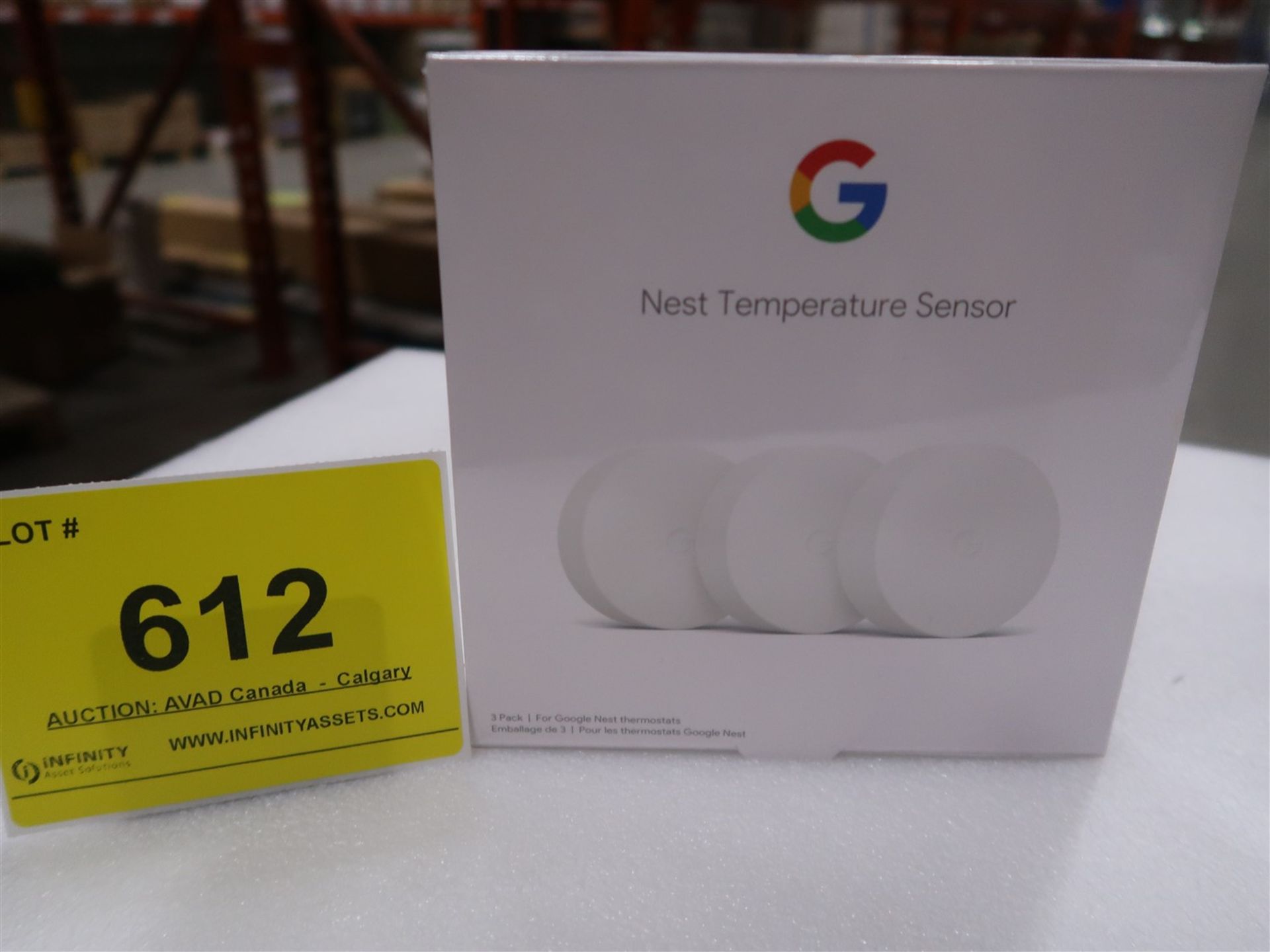 GOOGLE NEST WIFI TEMPERATURE SENSOR 3 PACK, (BNIB)