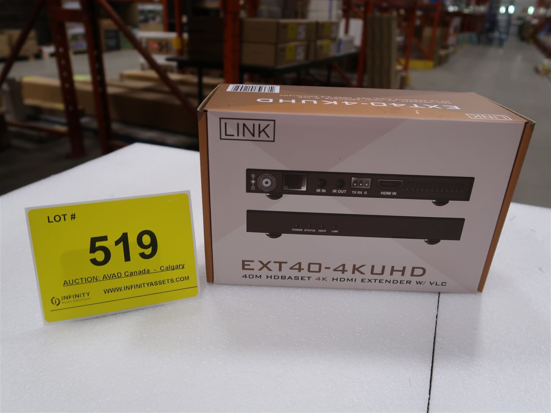 LINK EXT 40-4K UHD, 40M HDBASE ET 4K HDMI EXTENDER, (BNIB) MSRP $600