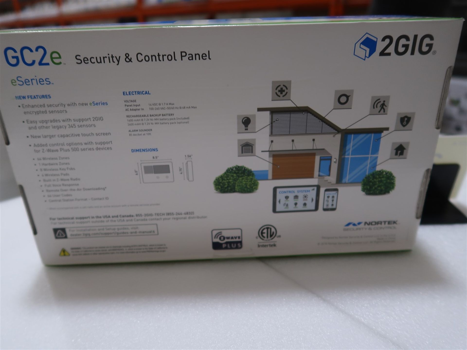 2 GIG GC2E-345 SECURITY CONTROL PANEL - Image 2 of 2