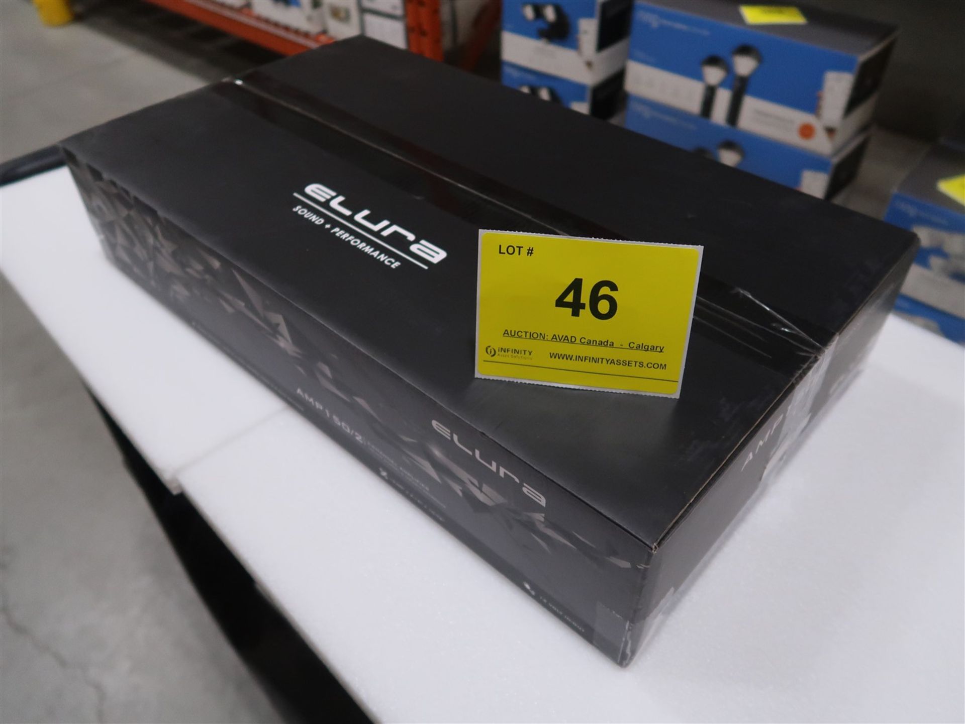 ELURA 2-CHANNEL AMPLIFIER, MOD. AMP150/2, 150W PER CHANNEL AND VARIABLE CROSSOVER, (BNIB) MSRP $720
